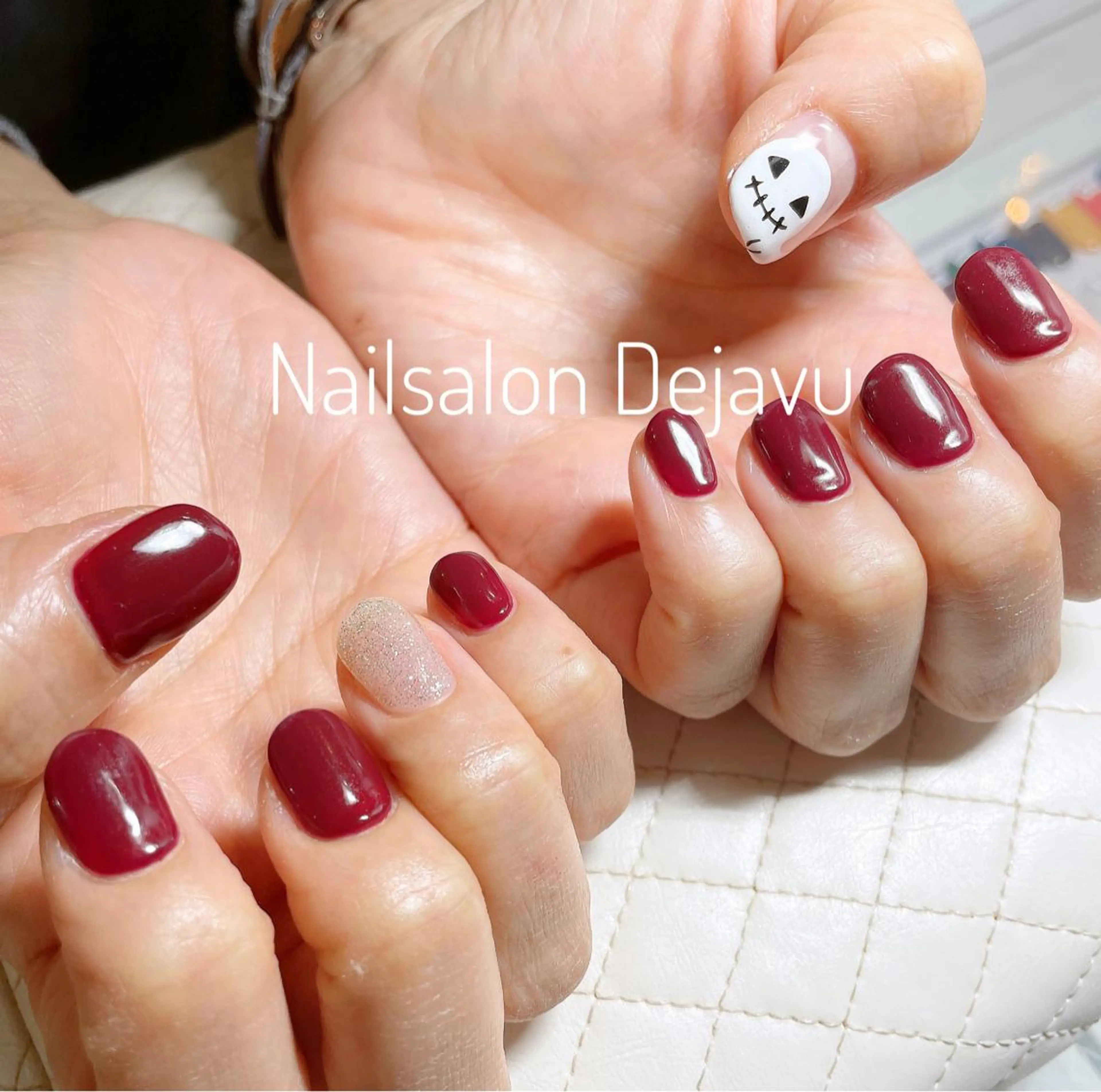 ネイル アートネイル クリアネイル ジェルネイル ハロウィン ワンカラーネイル Nail salon Dejavu 🌿のネイルデザイン