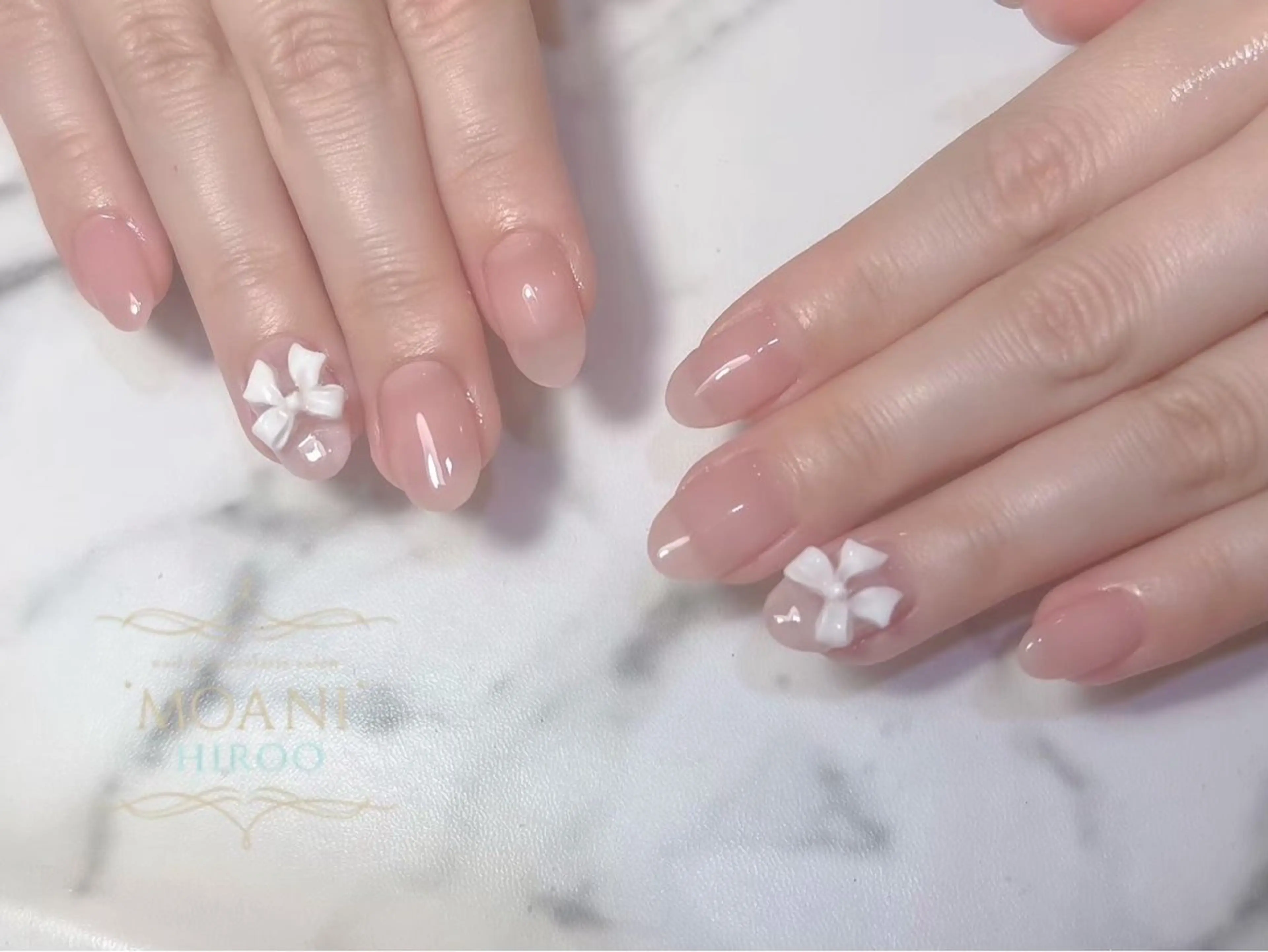 ネイル ガーリー リボン 🌷HARUNA🌷 恵比寿店のネイルデザイン