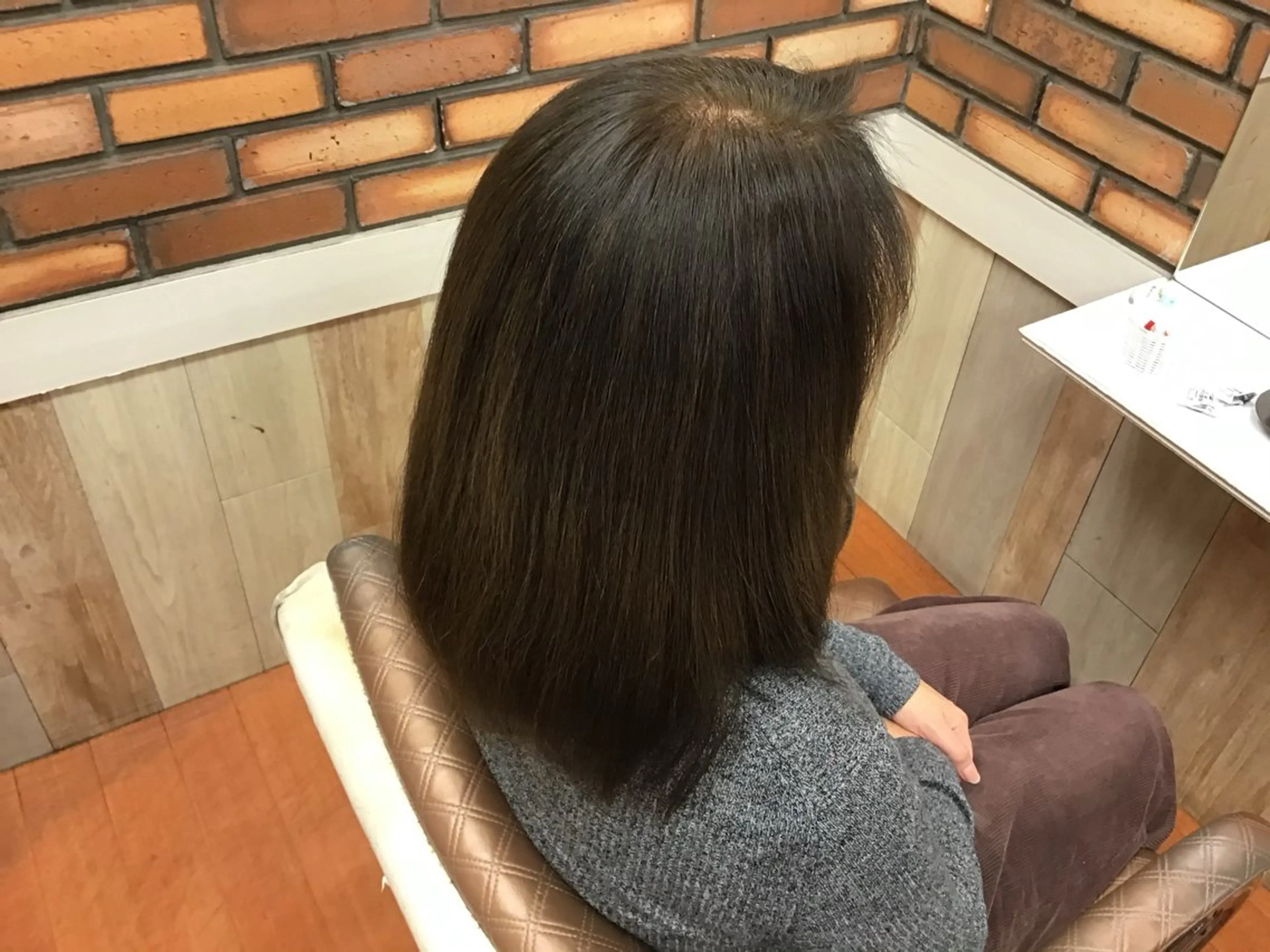 カット＋白髪染めカラーの写真