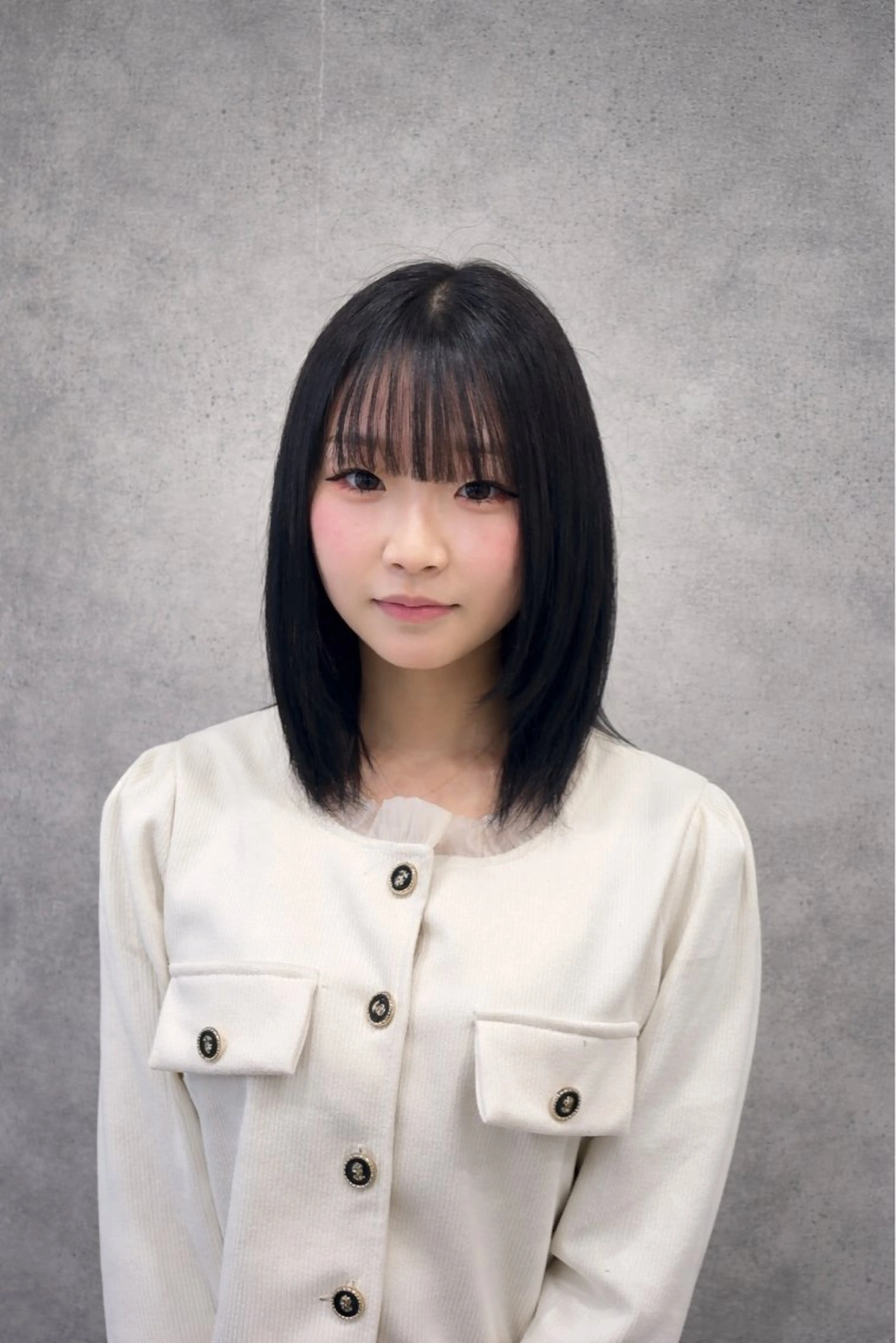 ミディアム 🖤yumi🖤🎀 透明感カラー韓国ヘアのヘアスタイル