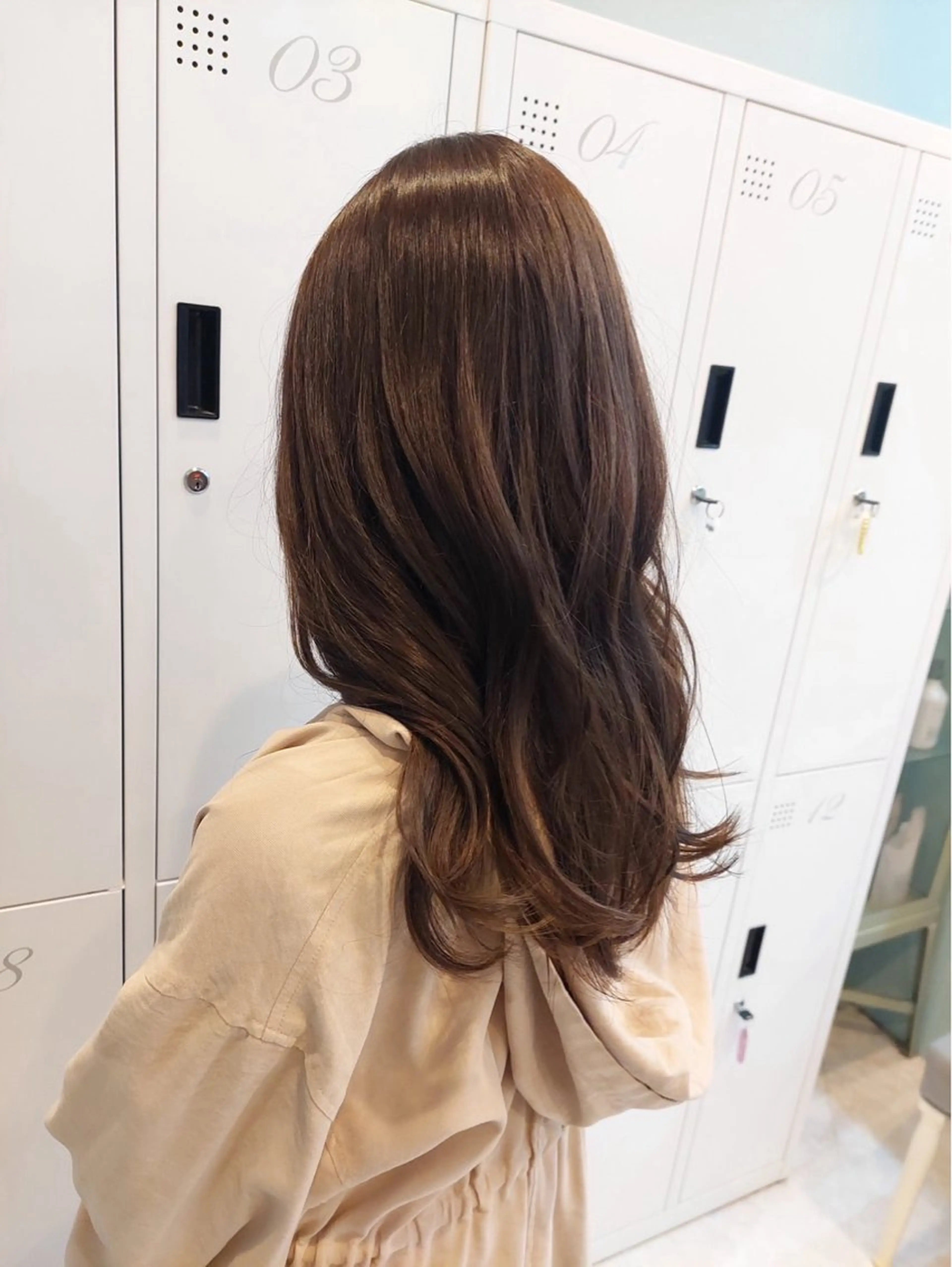 ミディアム カラー Agu hair 浅原 心のヘアスタイル