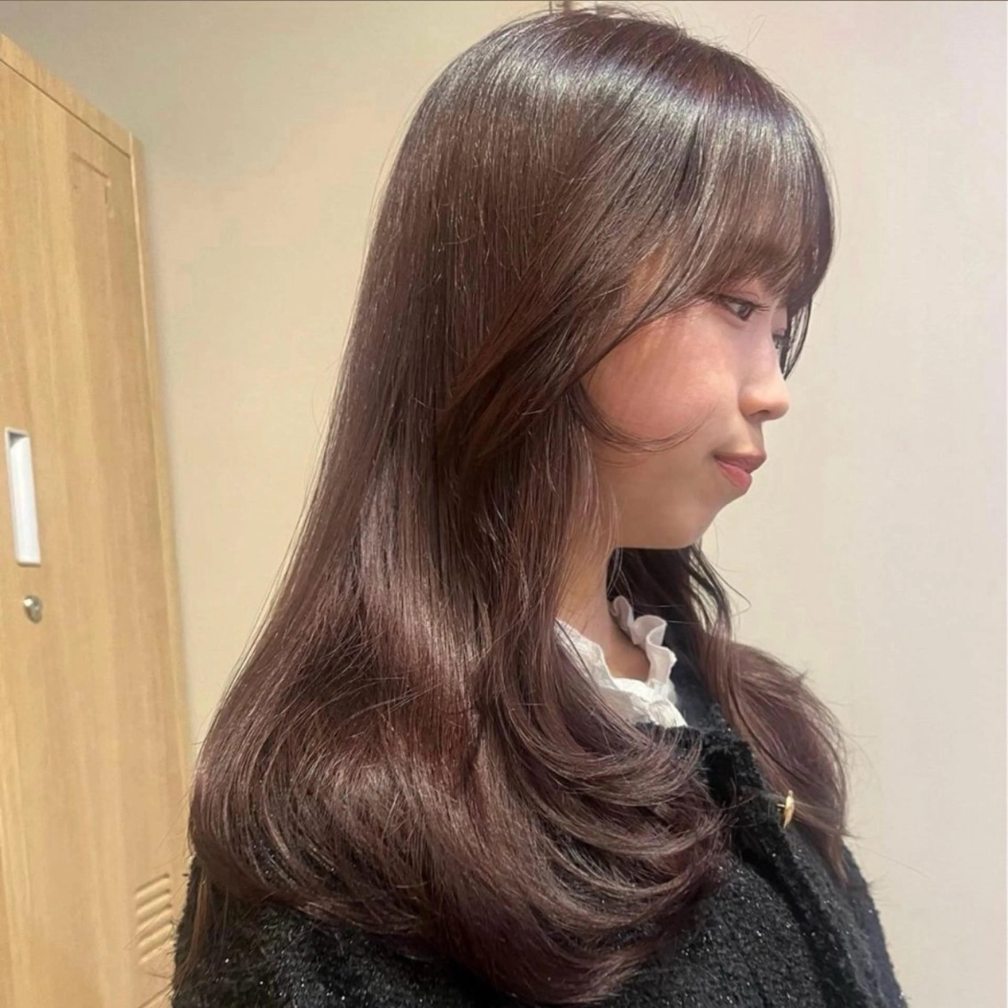 カラー ヘアカラー オリーブ🎶アッシュ グレージュちひろ🧸のヘアスタイル