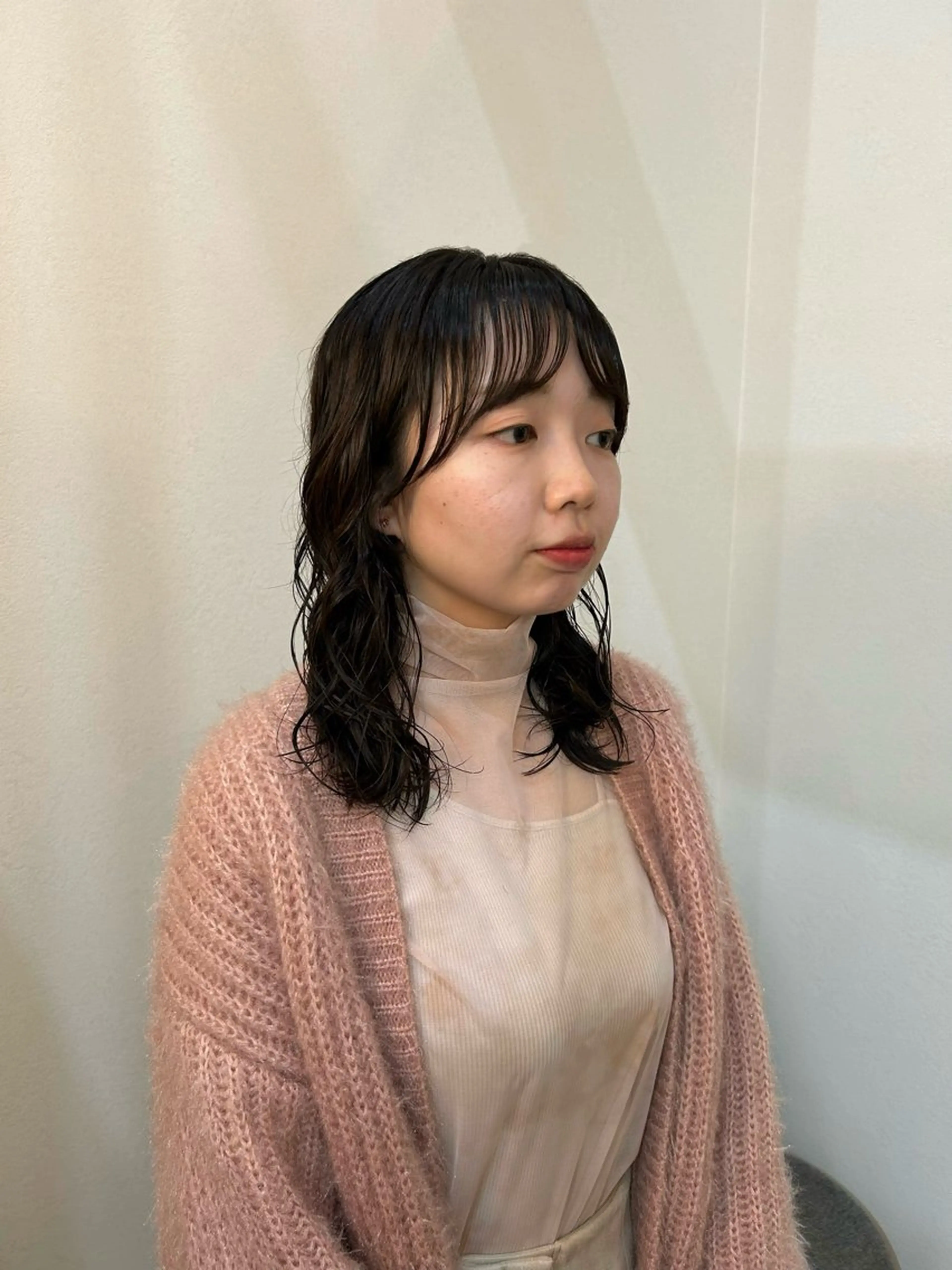 ミディアム パーマ カット ヘアカラー パーマ minami /パーマのヘアスタイル