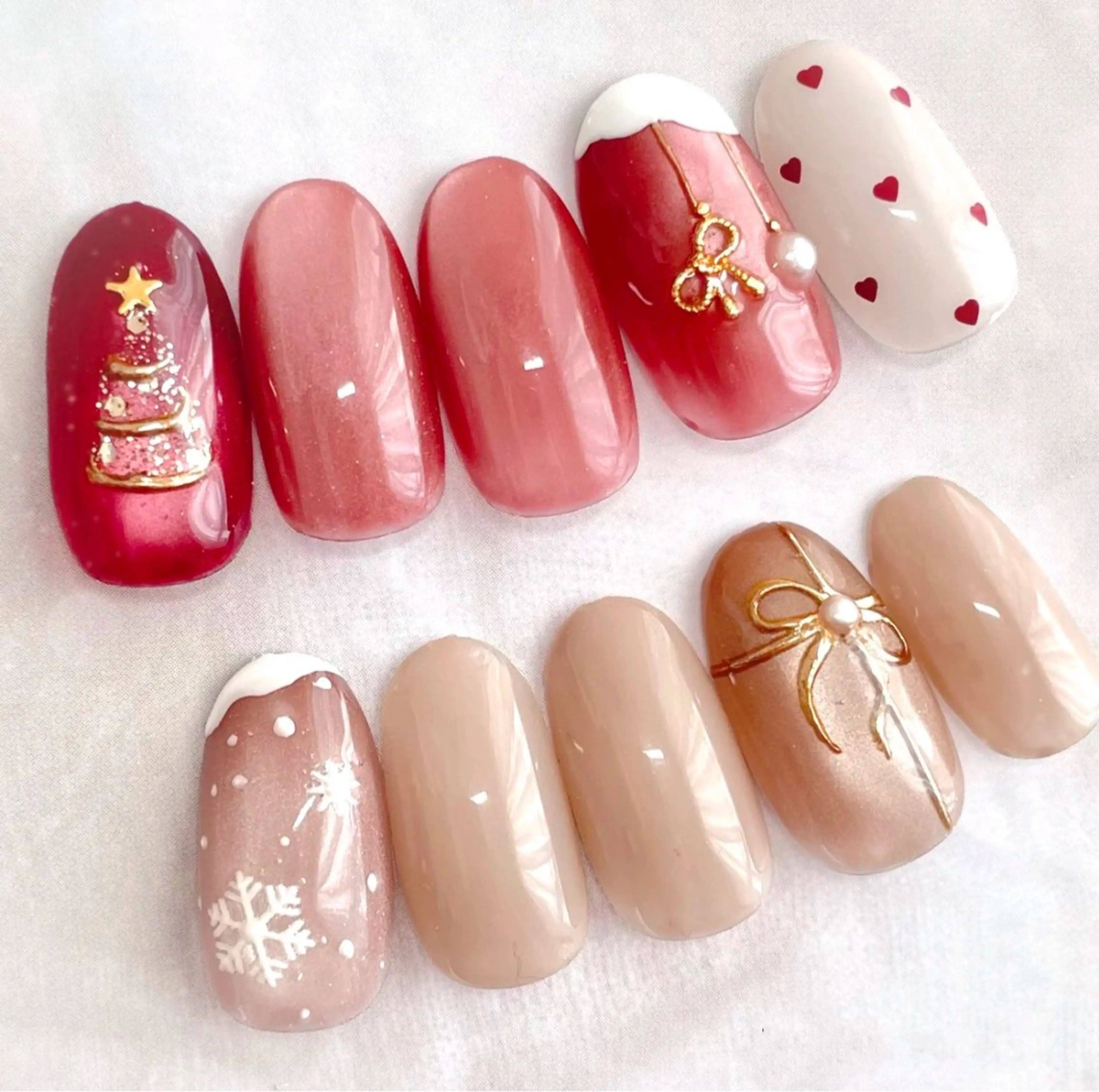 ネイル アートネイル チークネイル 長さ出し フレンチネイル ジェルネイル YK Beauty Salonのマツエク・マツパデザイン