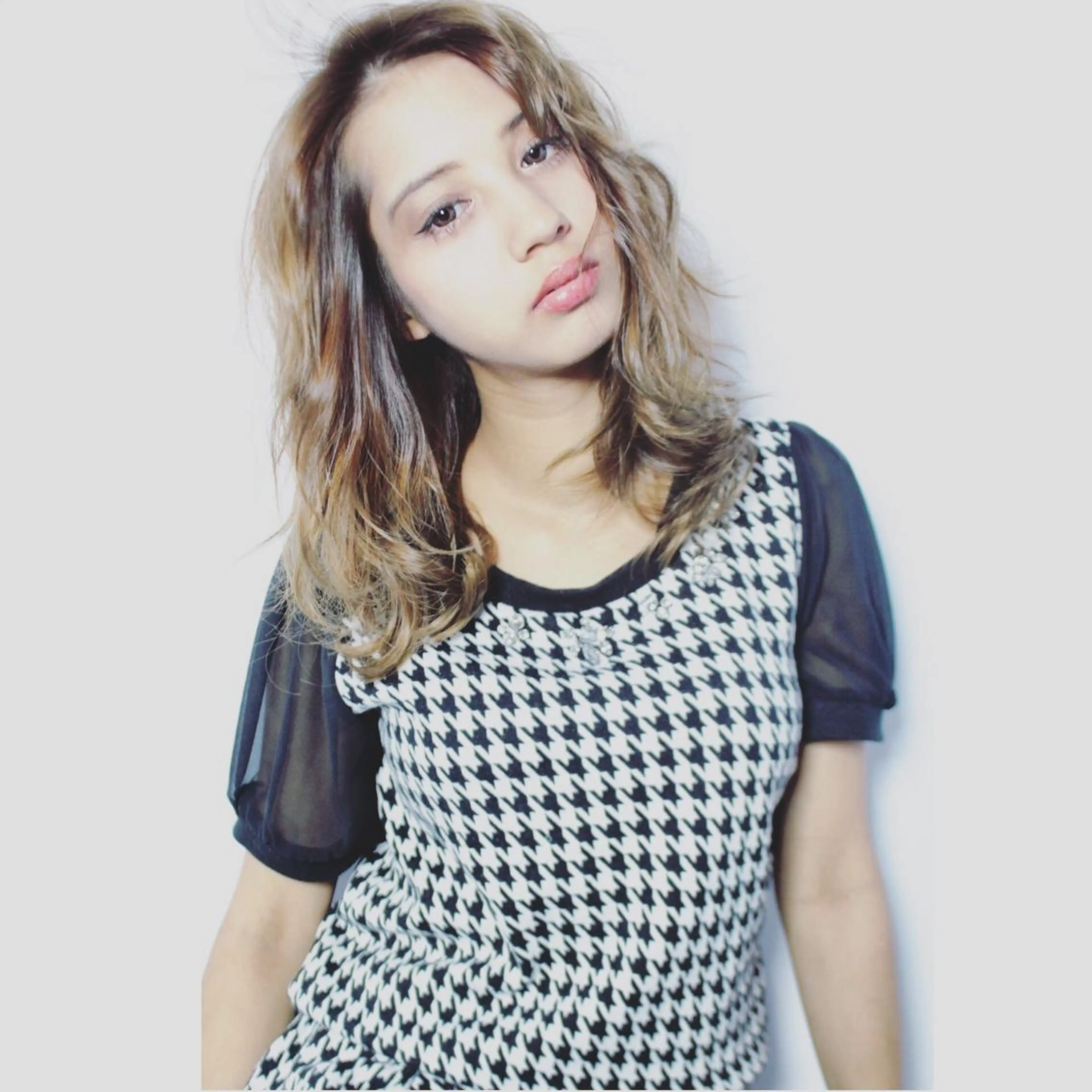 ミディアム カラー パーマ 永田 崇のヘアスタイル