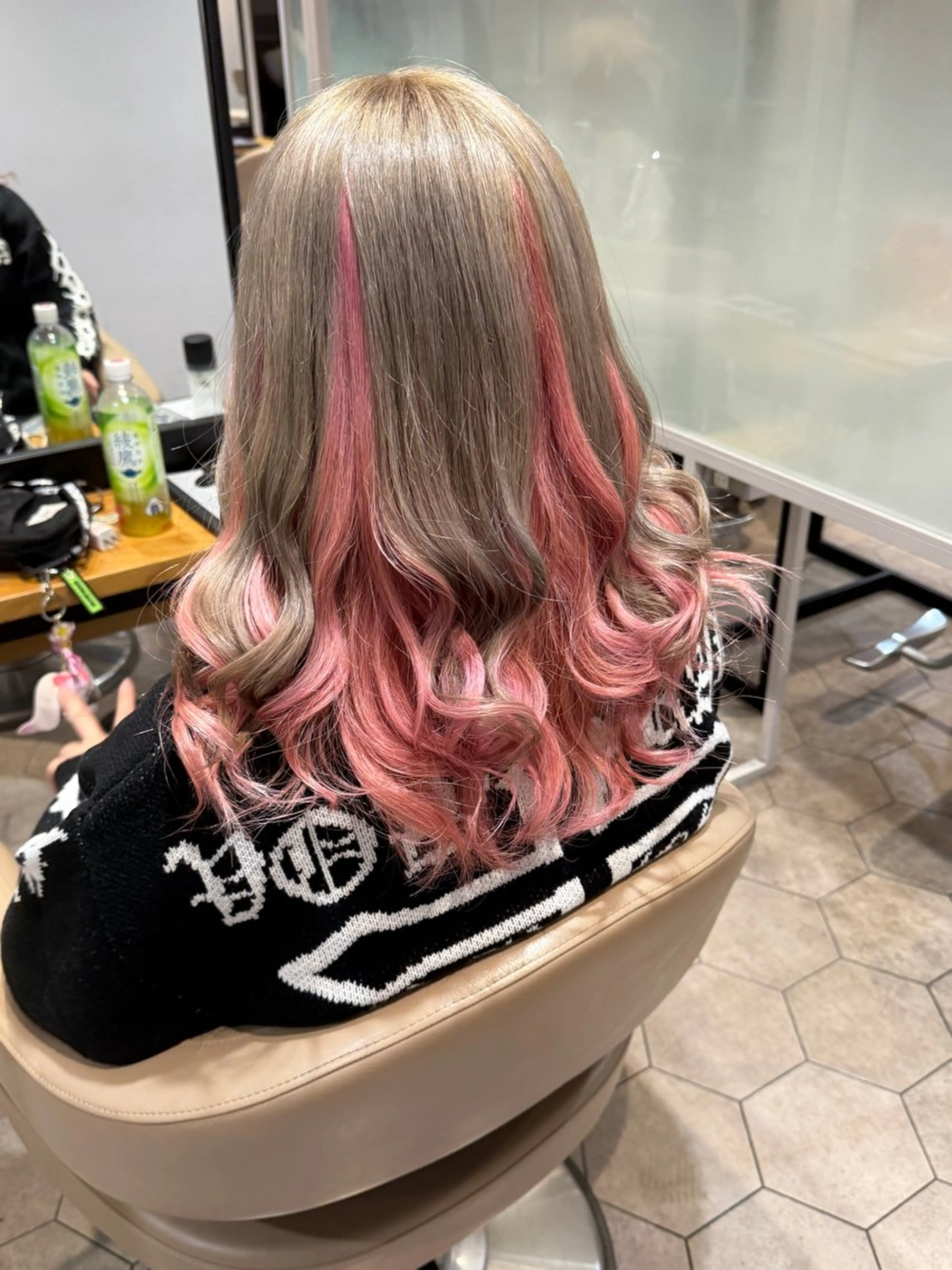 ロング カラー ブリーチ カラー/カット パーマtoshikiのヘアスタイル