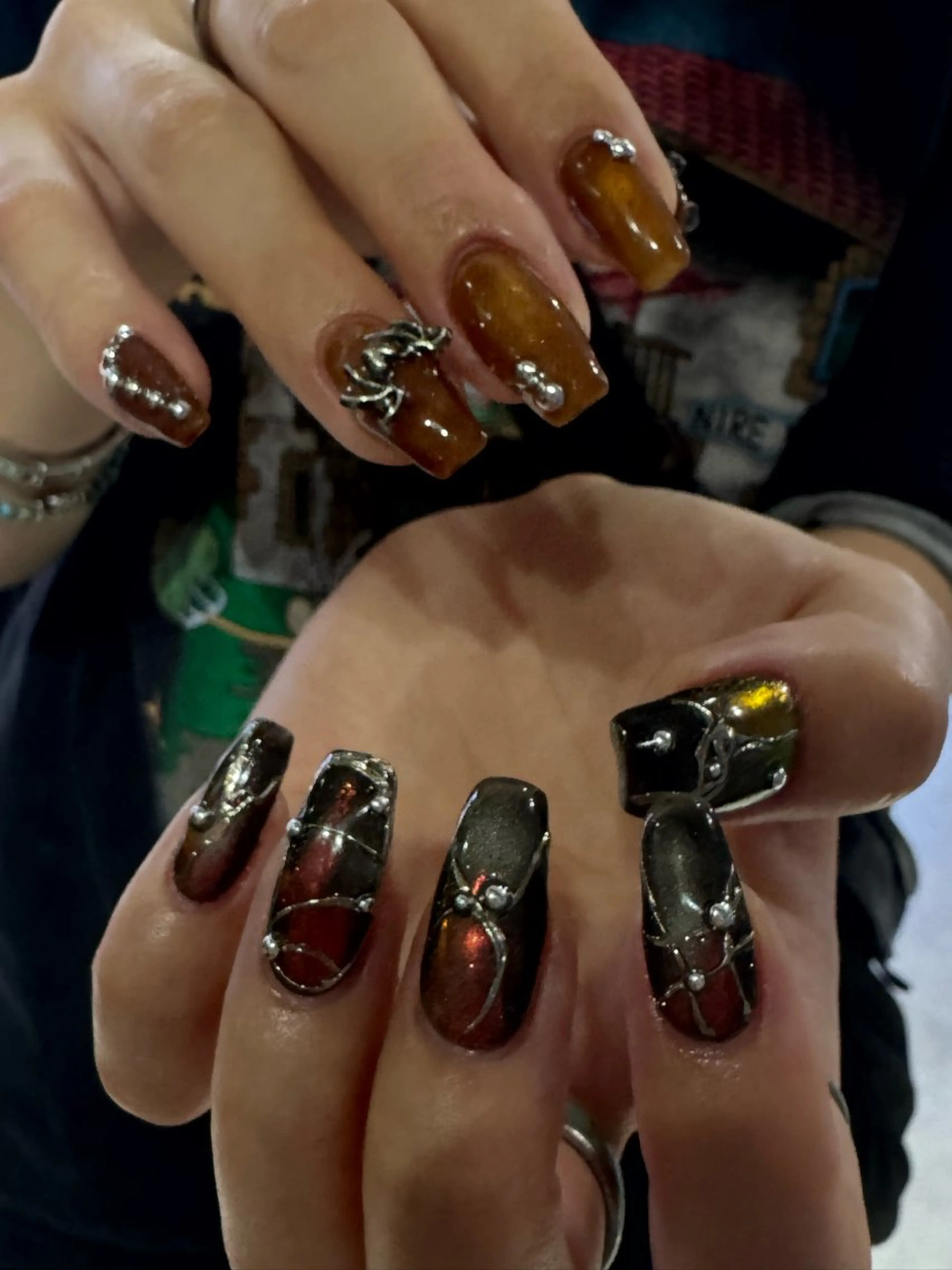 ネイル ハンドネイル フットネイル MITSUKI🪡 海外/個性派/ロングのネイルデザイン