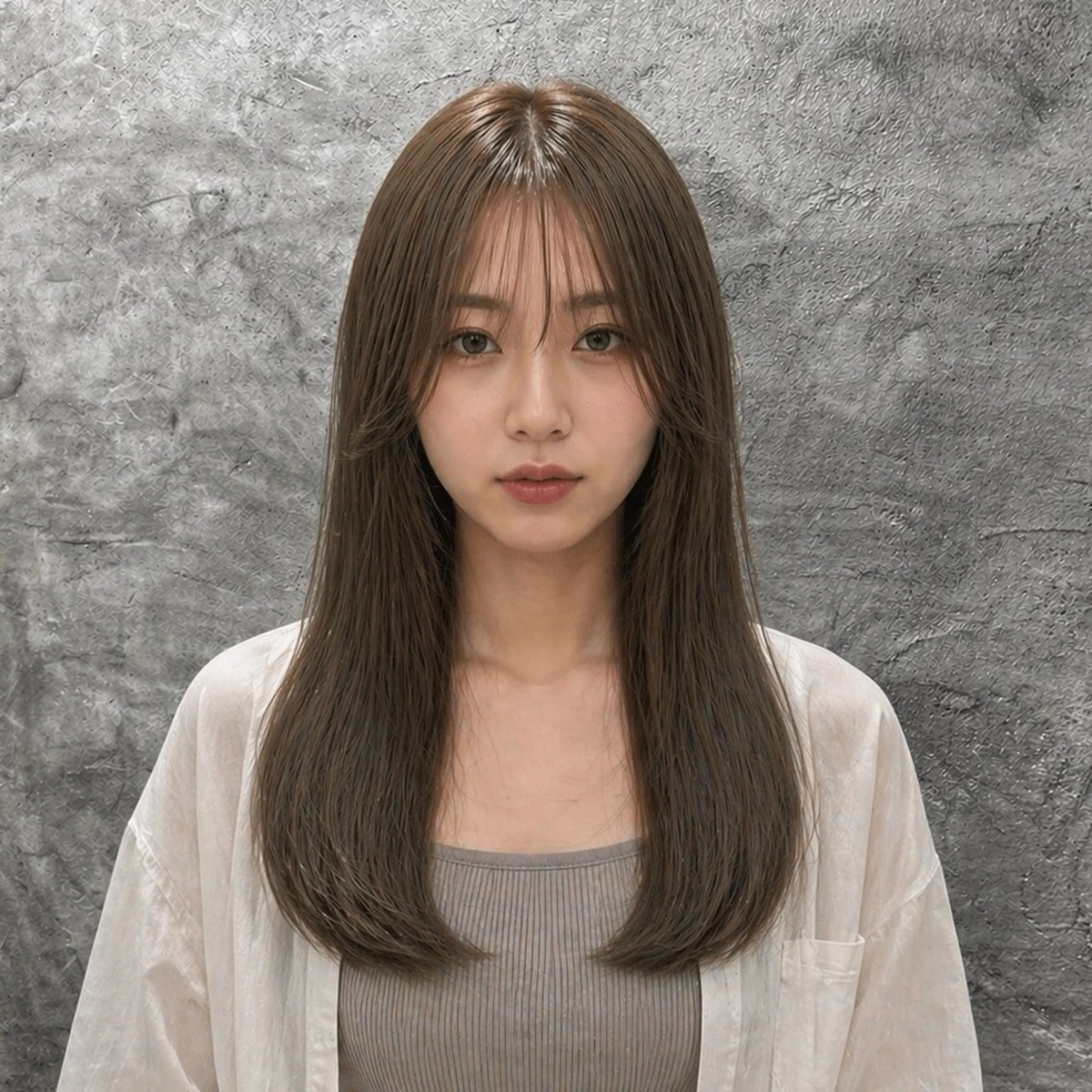 ブリーチなしWカラー+3stepトリートメント〔口コミ投稿〕アイロン/コテ巻き仕上げ🪽透明感カラー🫧の写真