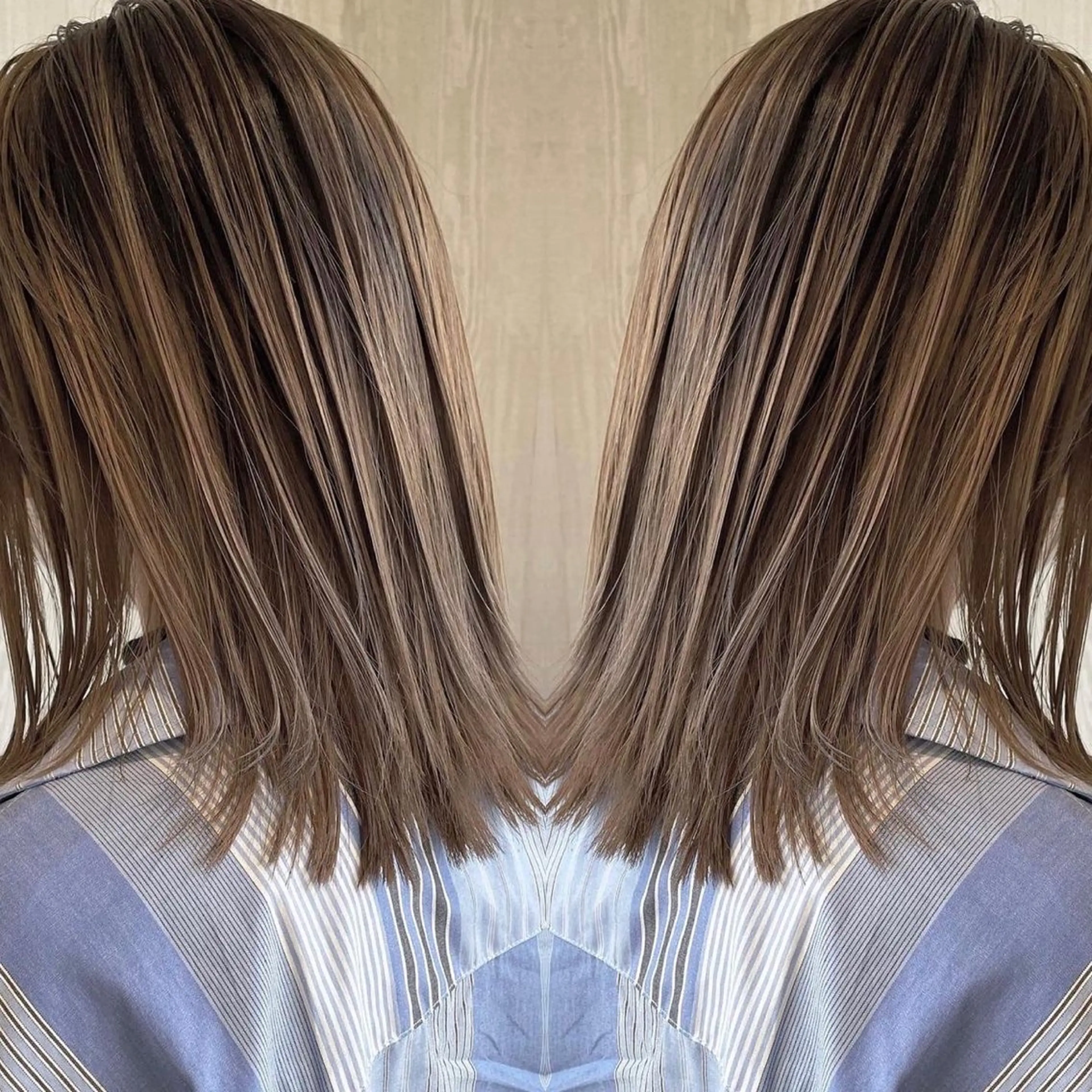 ミディアム カラー アッシュ ベージュカラー 外国人風カラー レイヤーカット ヘアカラー トリートメント 河合秀明/ショート /ボブ/レイヤーのヘアスタイル