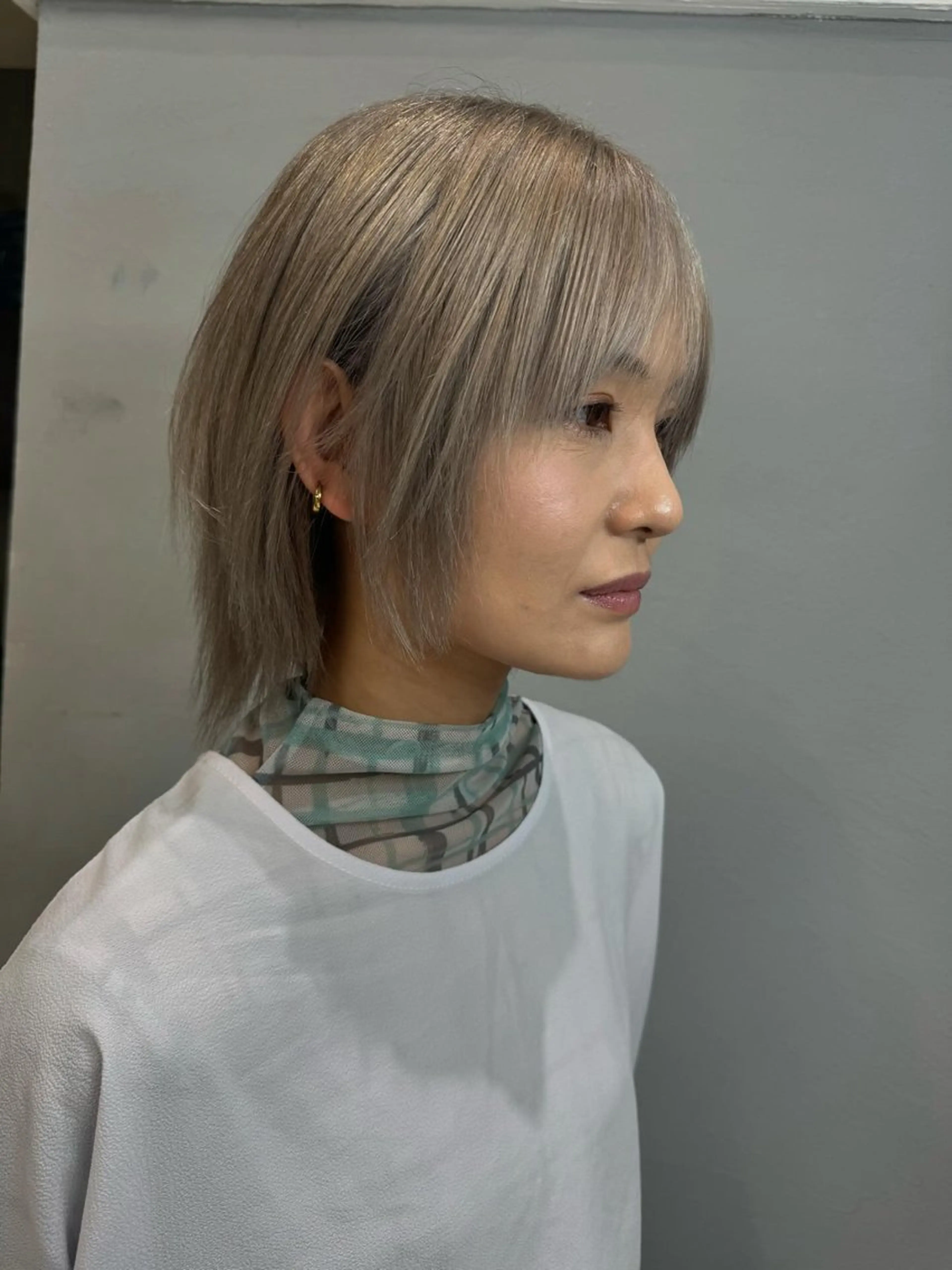 ショート カラー ヘアカラー トリートメント gisel エリナのヘアスタイル