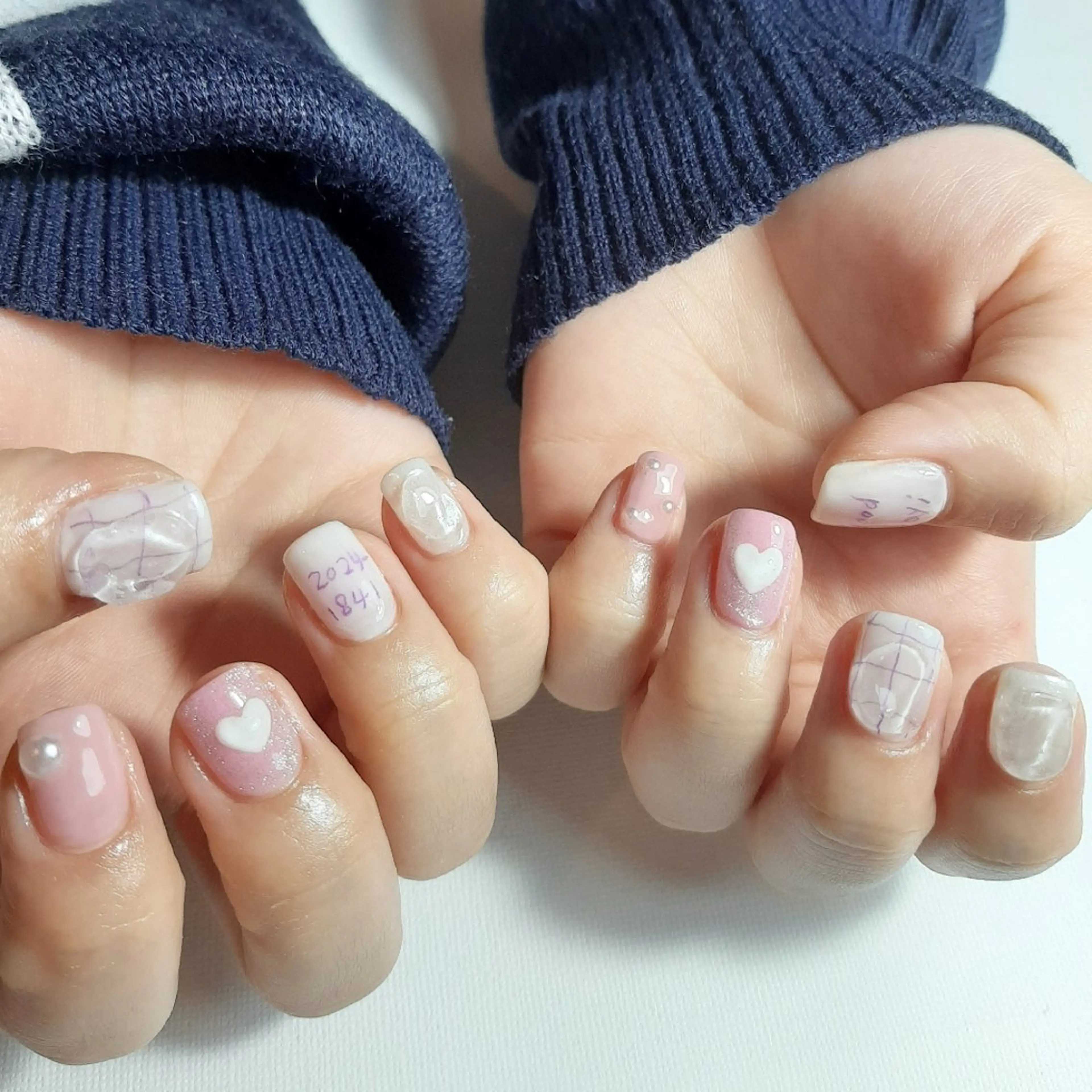 ネイル ジェルネイル 持ち込み ショートネイル owlnail /持込みデザイン専門のネイルデザイン