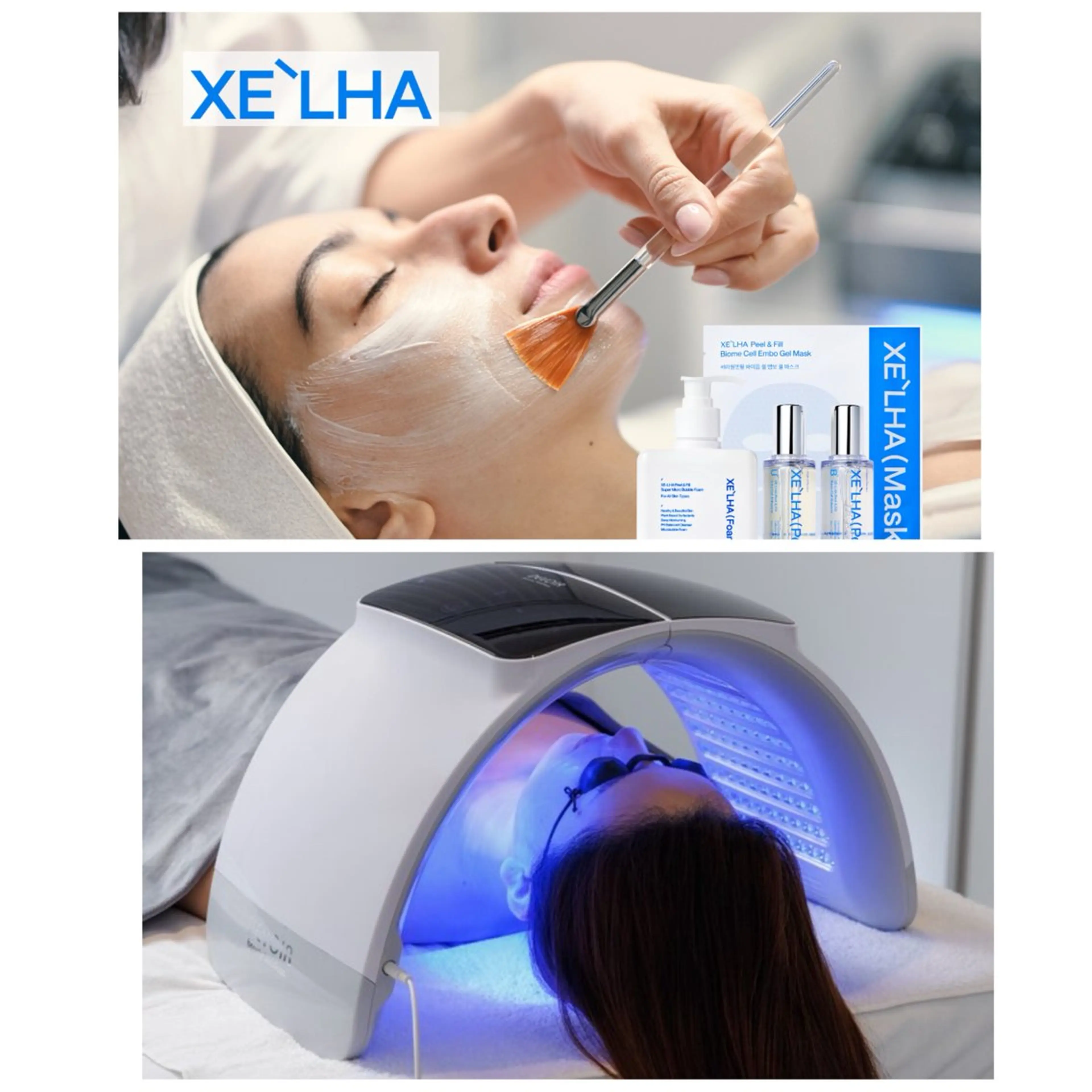 【毛穴レスツヤ肌】セラピールピーリング★LED光フェイシャル保湿サービス♪の写真