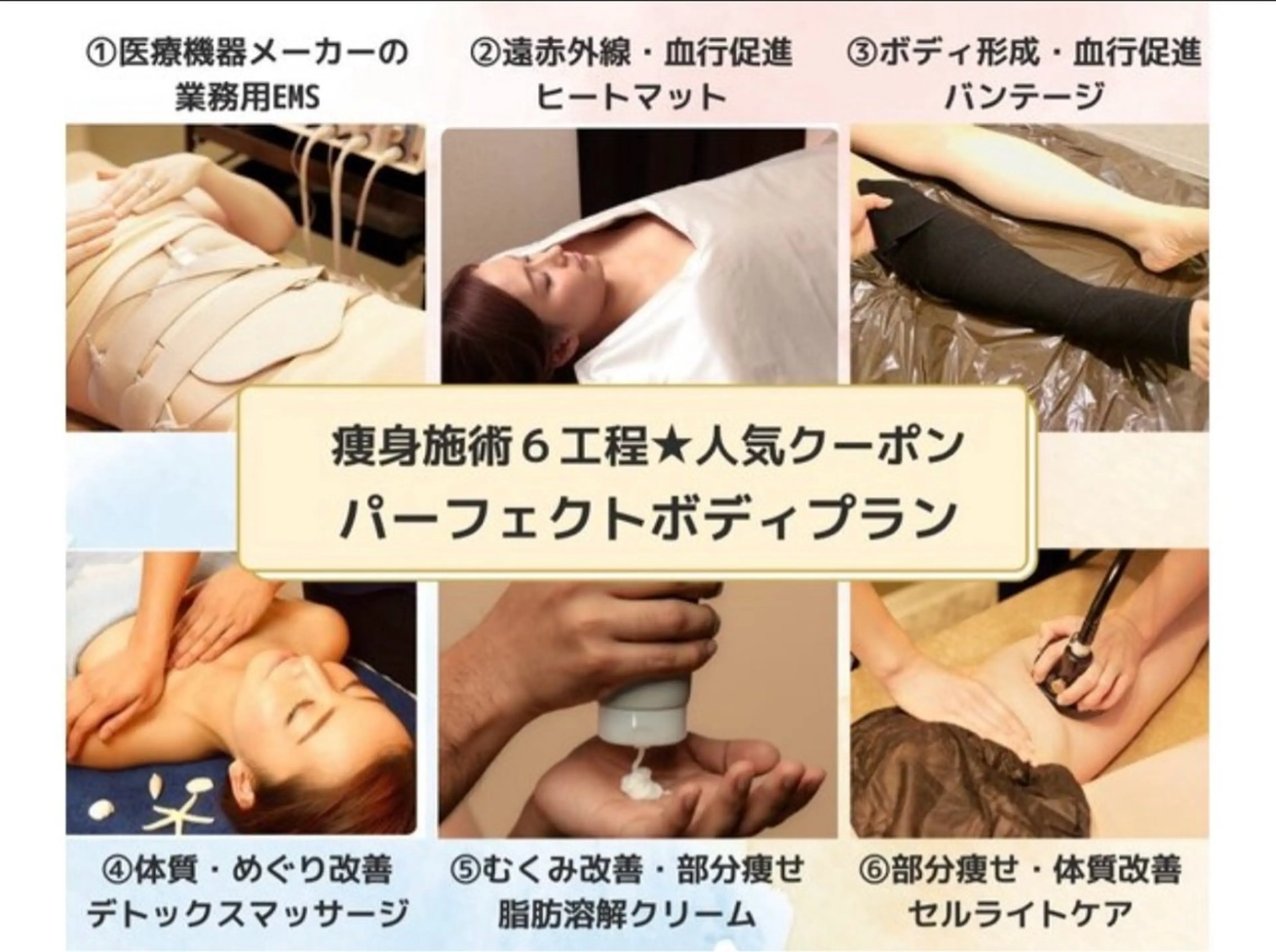 ★すぐ予約・時間指定あり★通い放題3工程╋セルライトケア研修モデル下半身or上半身予定【標準体重以上の方】の写真