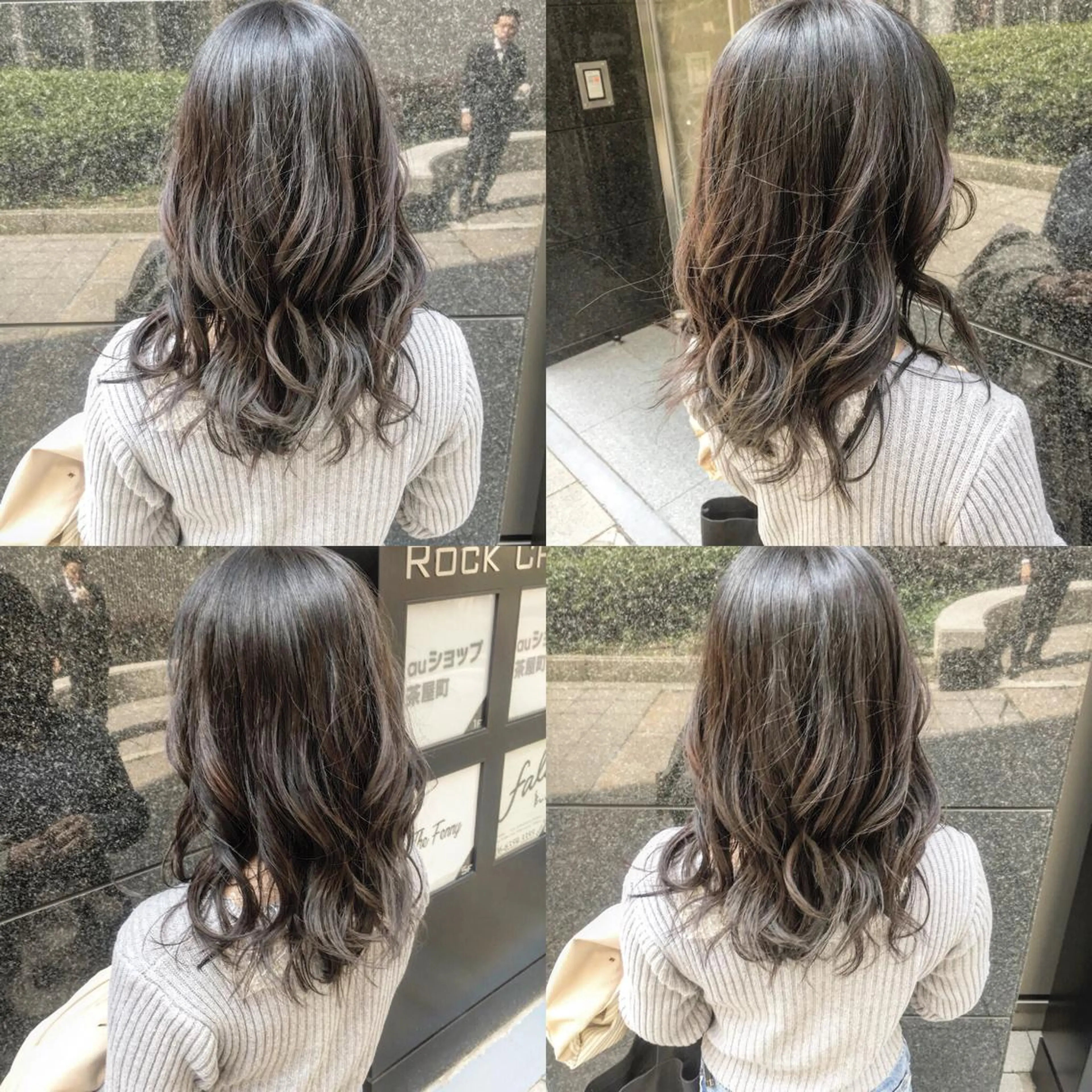 セミロング アッシュ 角床直哉 カラーカットNO 1のヘアスタイル