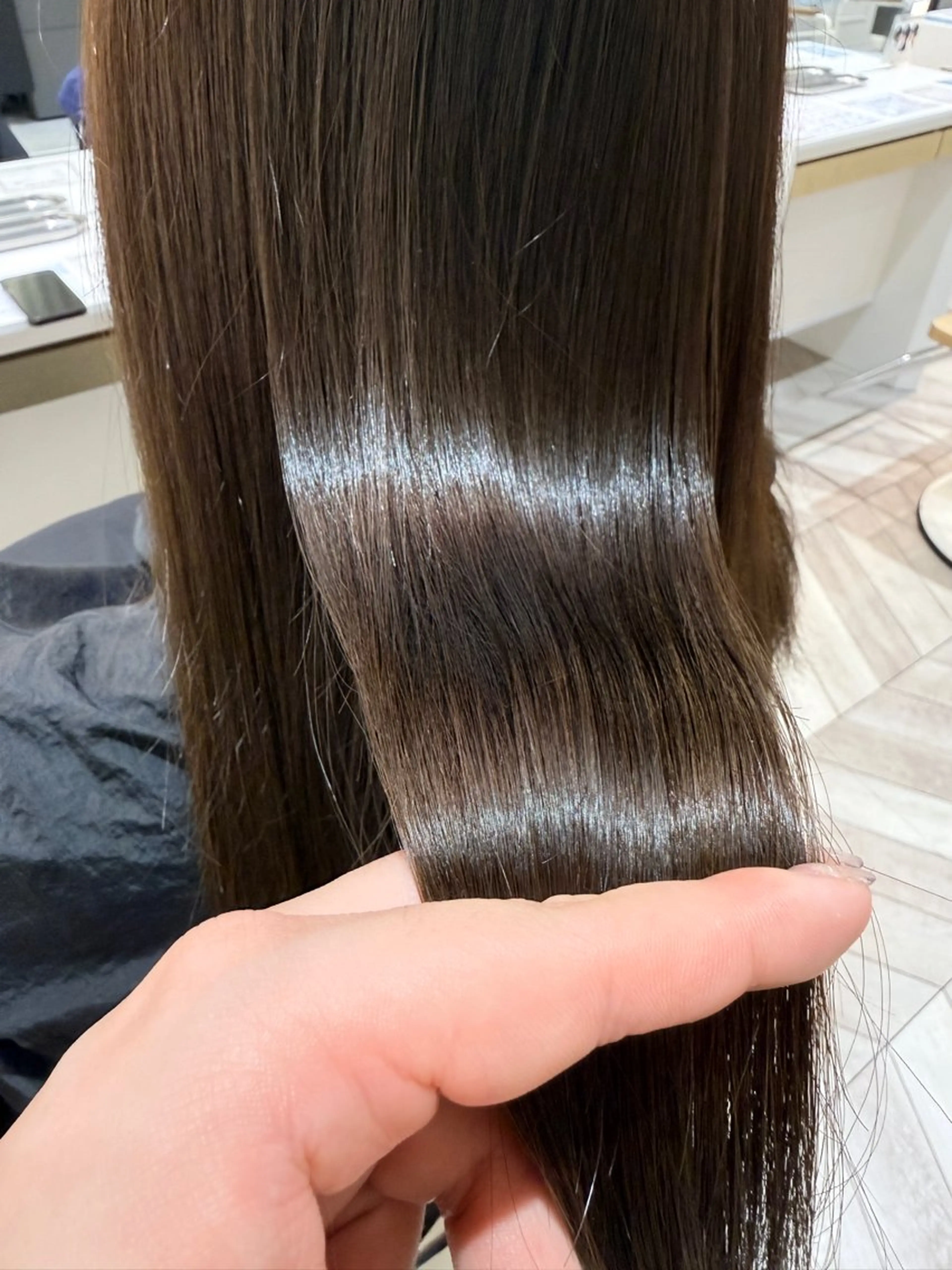 ロング カラー 透明感カラー🫧 幕内梨乃亜のヘアスタイル