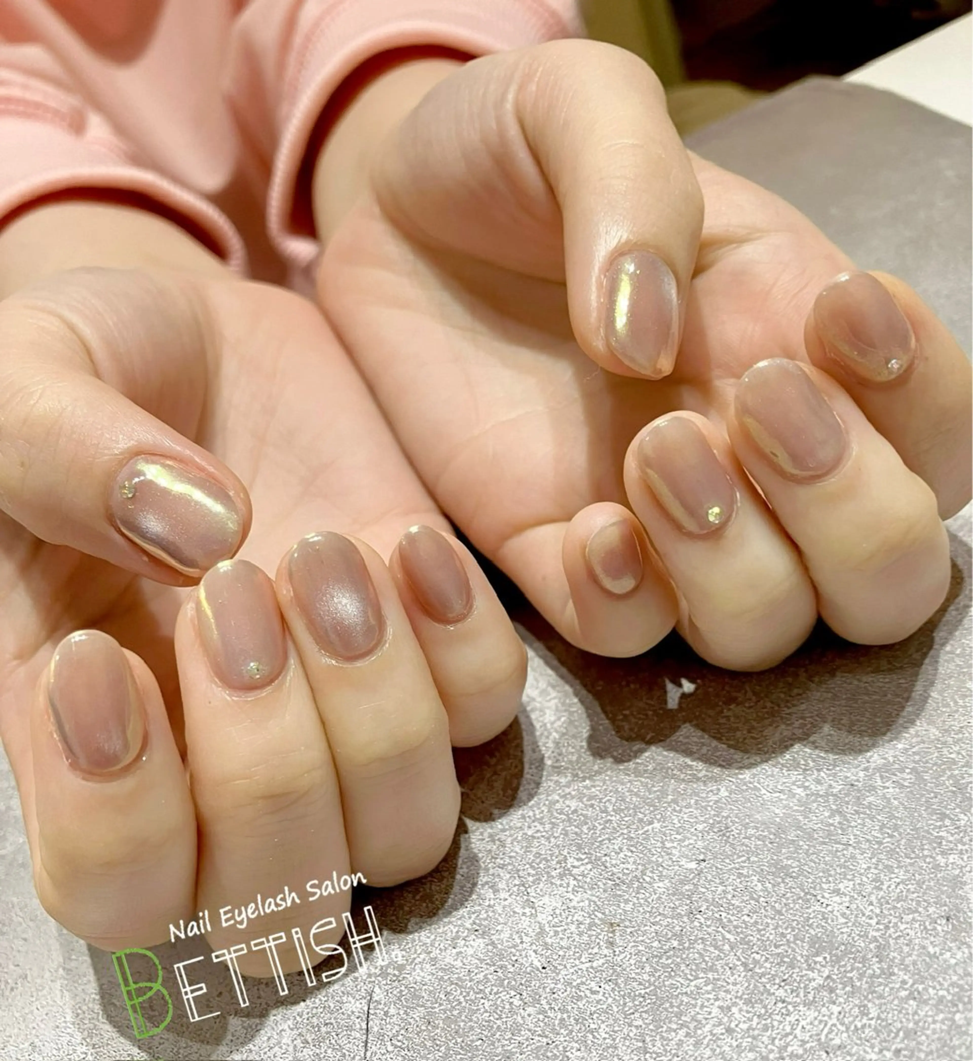 ネイル オーロラネイル ミラーネイル ハンドネイル BETTISH. KUMIKO☺︎︎のネイルデザイン