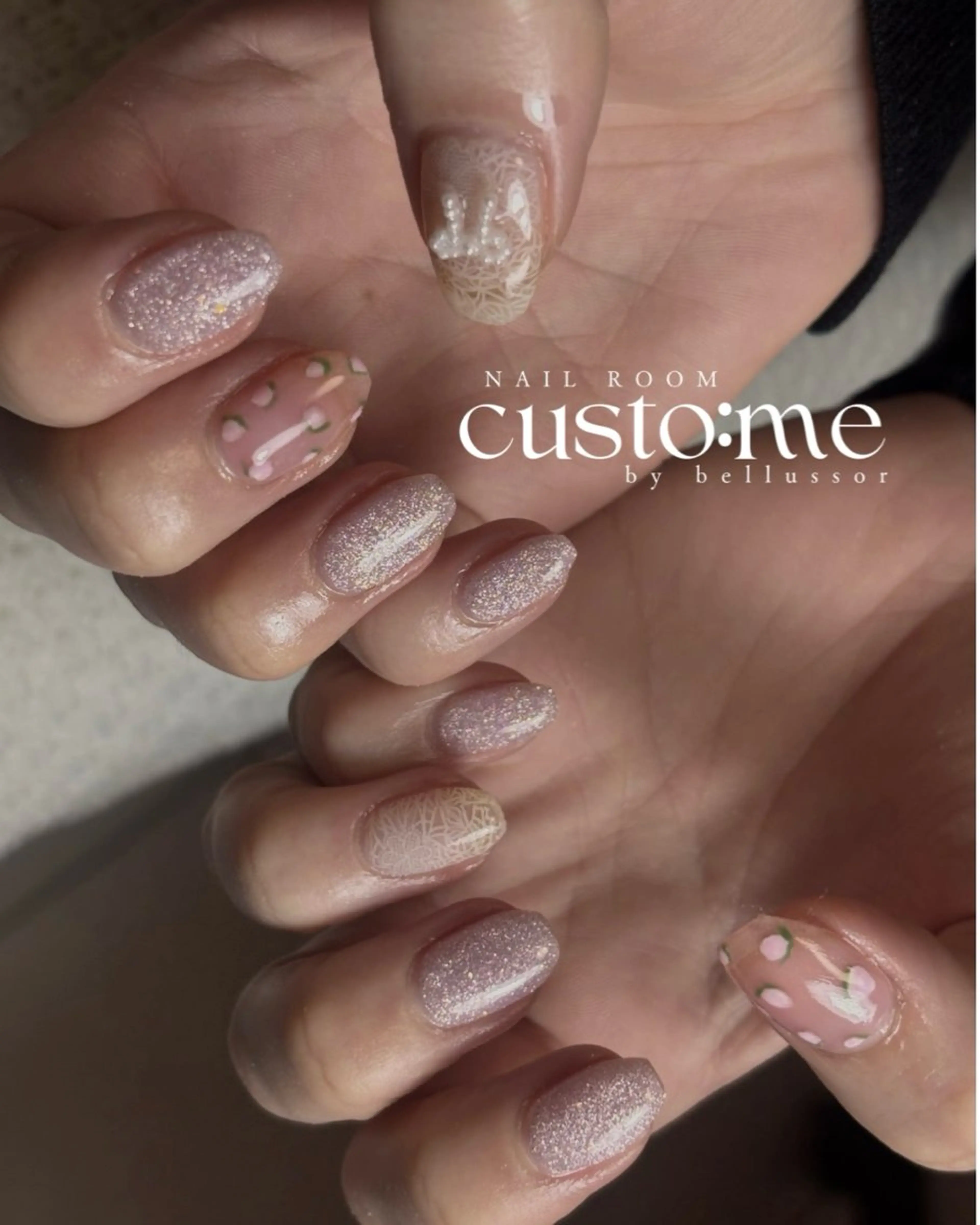 ミディアム ハンドネイル custom：me shunaのネイルデザイン