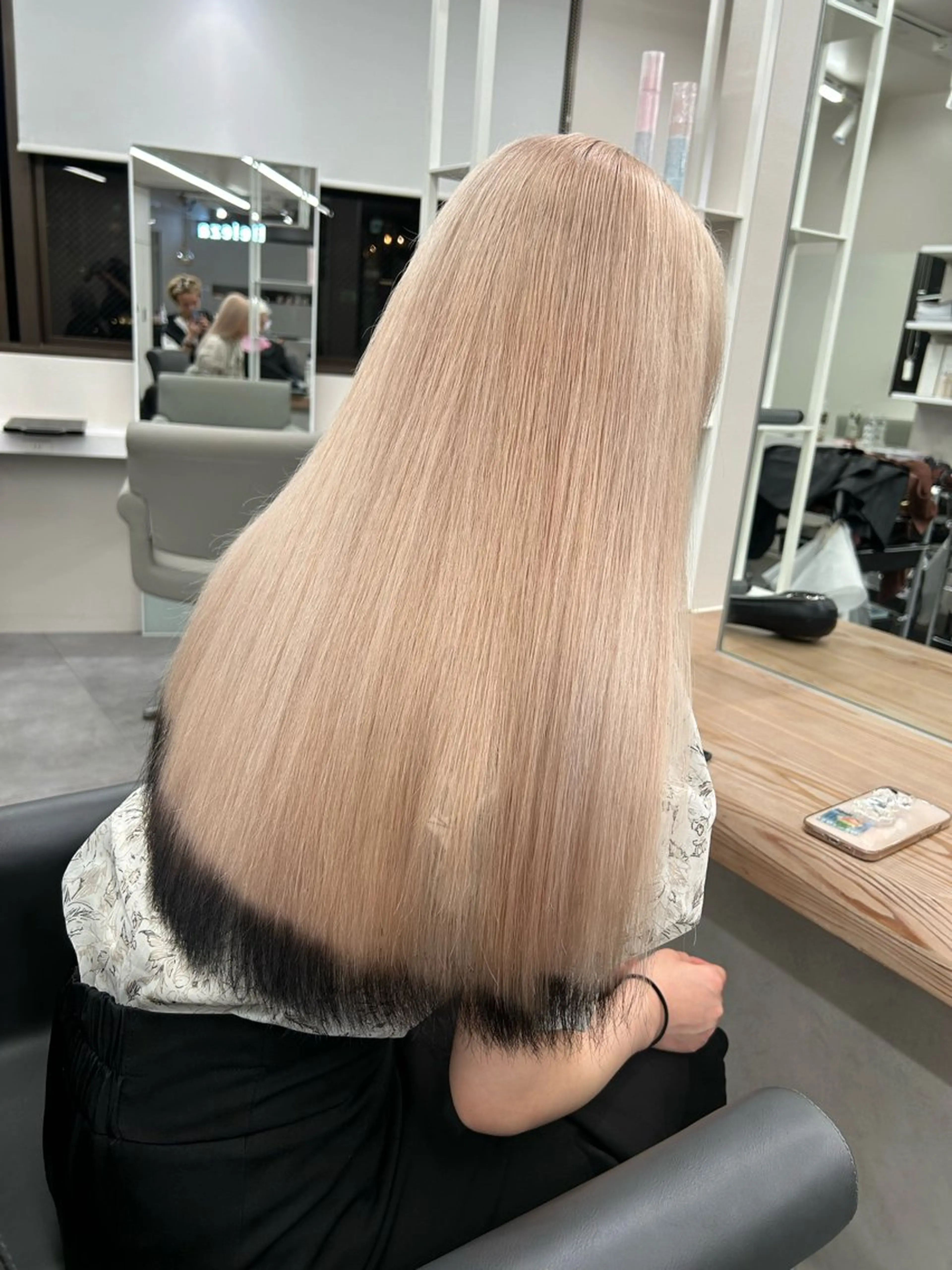 ロング カラー カット ヘアカラー トリートメント Beleza 川越所属・Kazusa/川越/ エクステ/ハイトーンのヘアスタイル