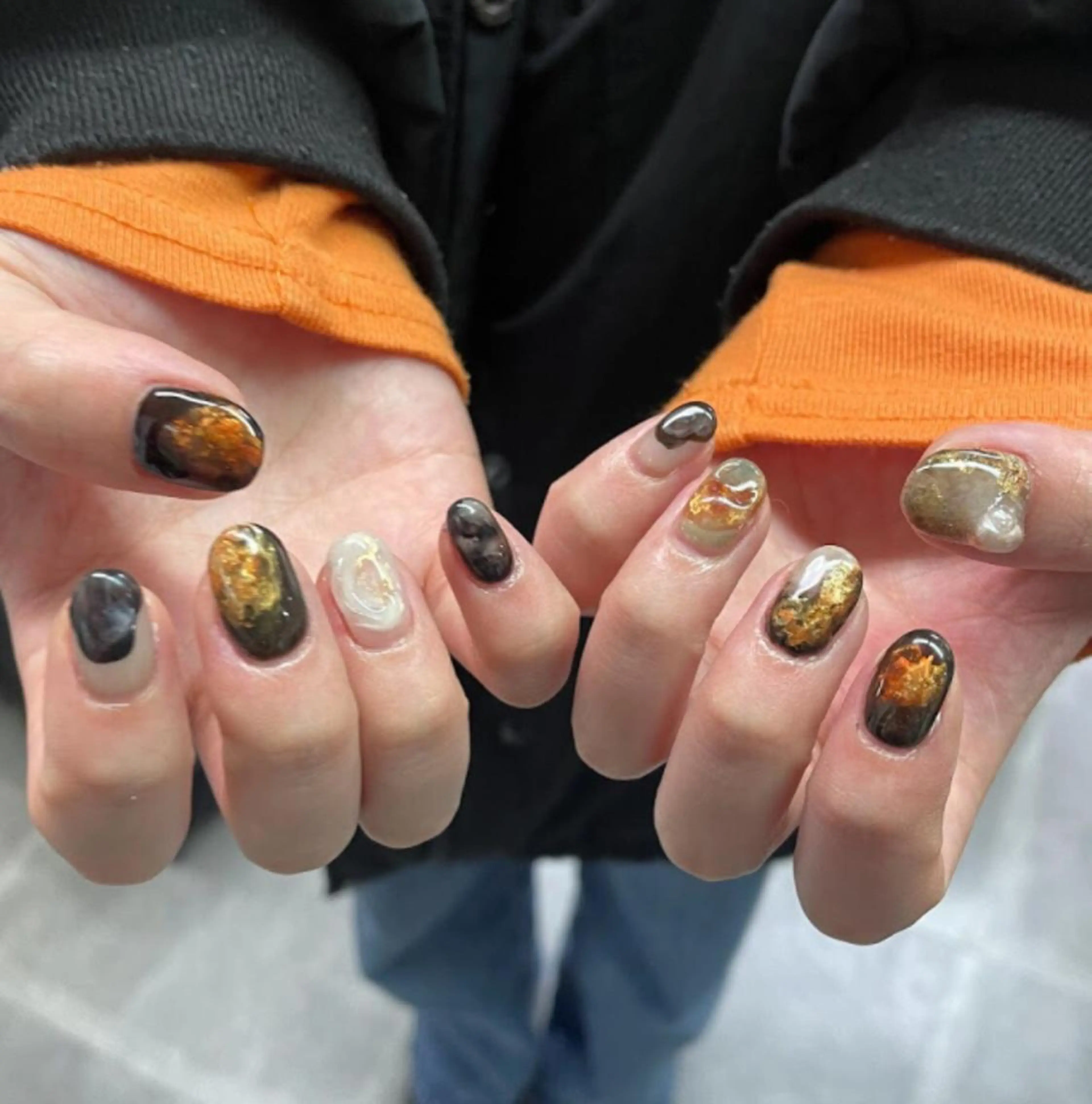 ネイル アートネイル ジェルネイル ニュアンスネイル スカルプネイル nailstudio eviz新宿店のネイルデザイン