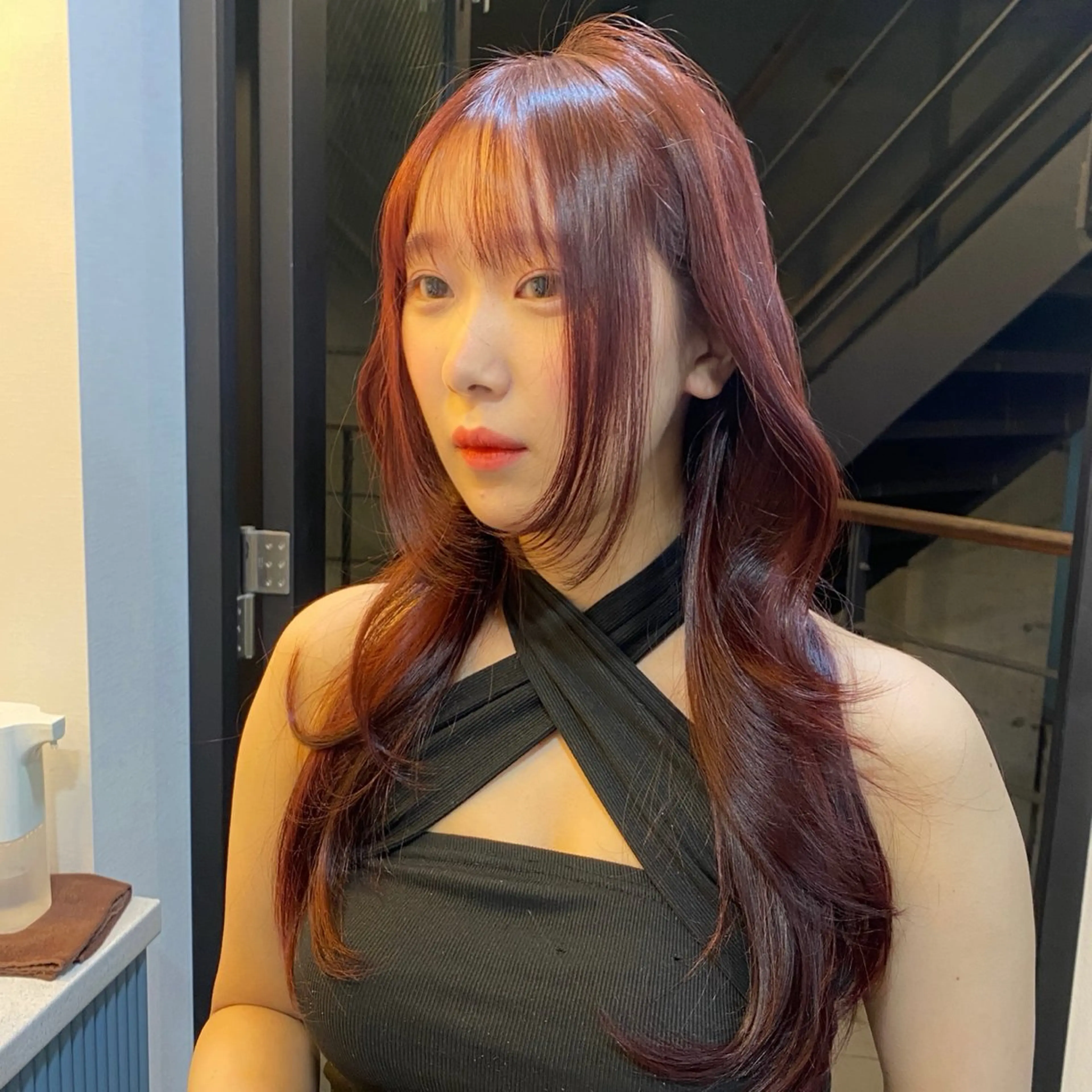 ロング カラー 🇰🇷韓国ヘア /wooju🇰🇷のヘアスタイル
