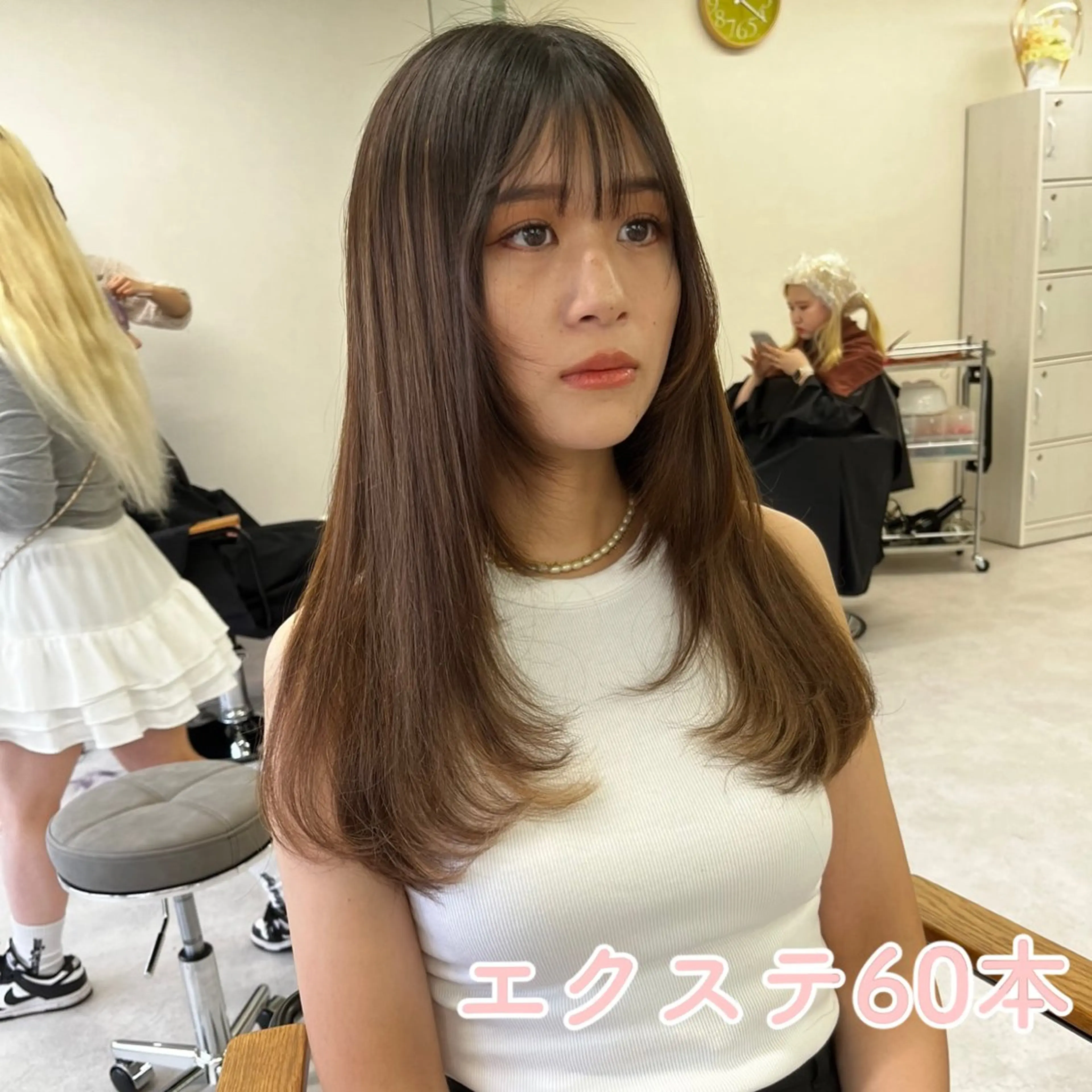 ロング カラー カット エクステ ヘアセット MOE🐈‍⬛🎀 エクステ/ワンホンのヘアスタイル