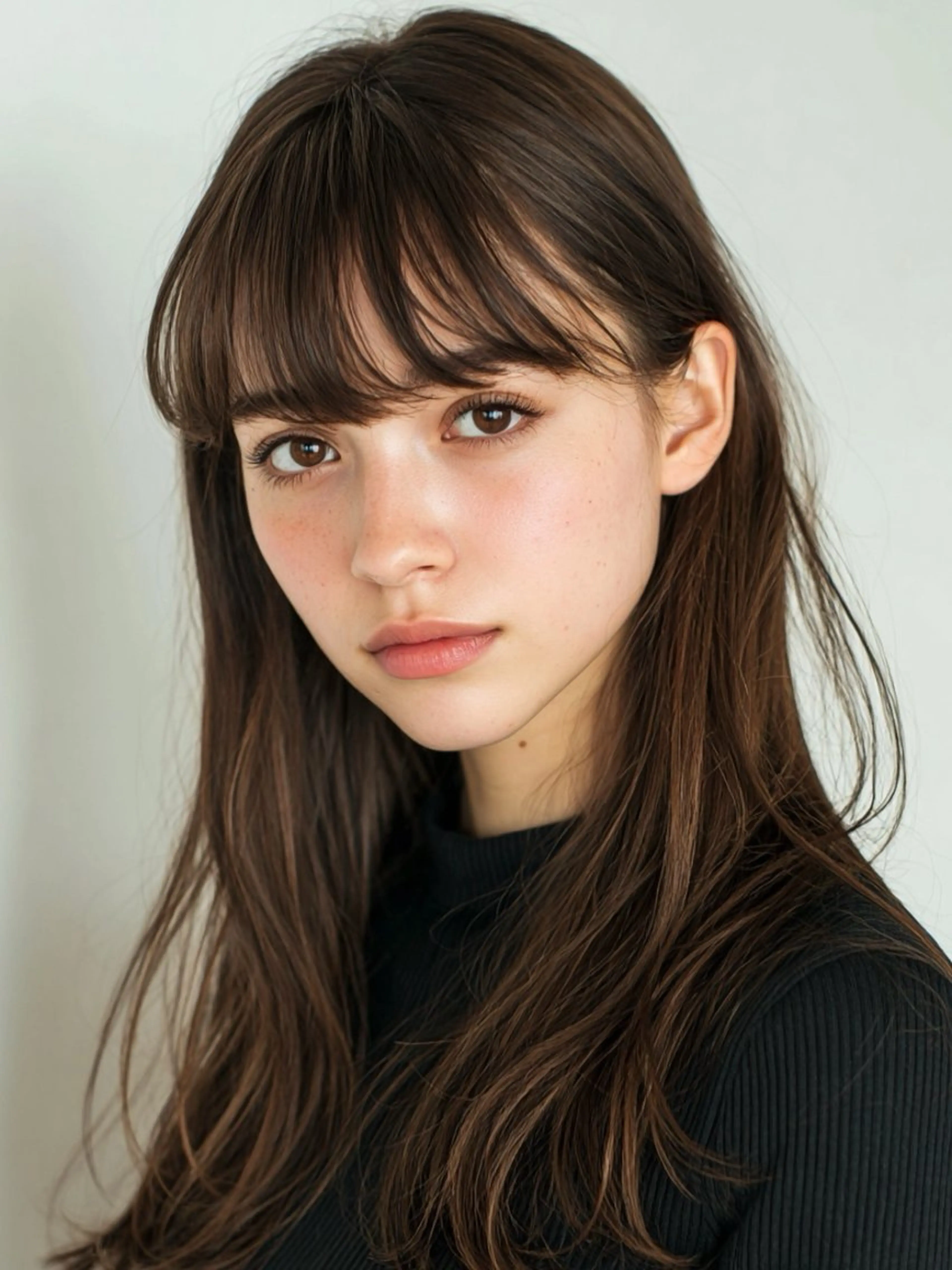 セミロング カット ヘアカラー ヘッドスパ 長岡 瑞希のヘアスタイル