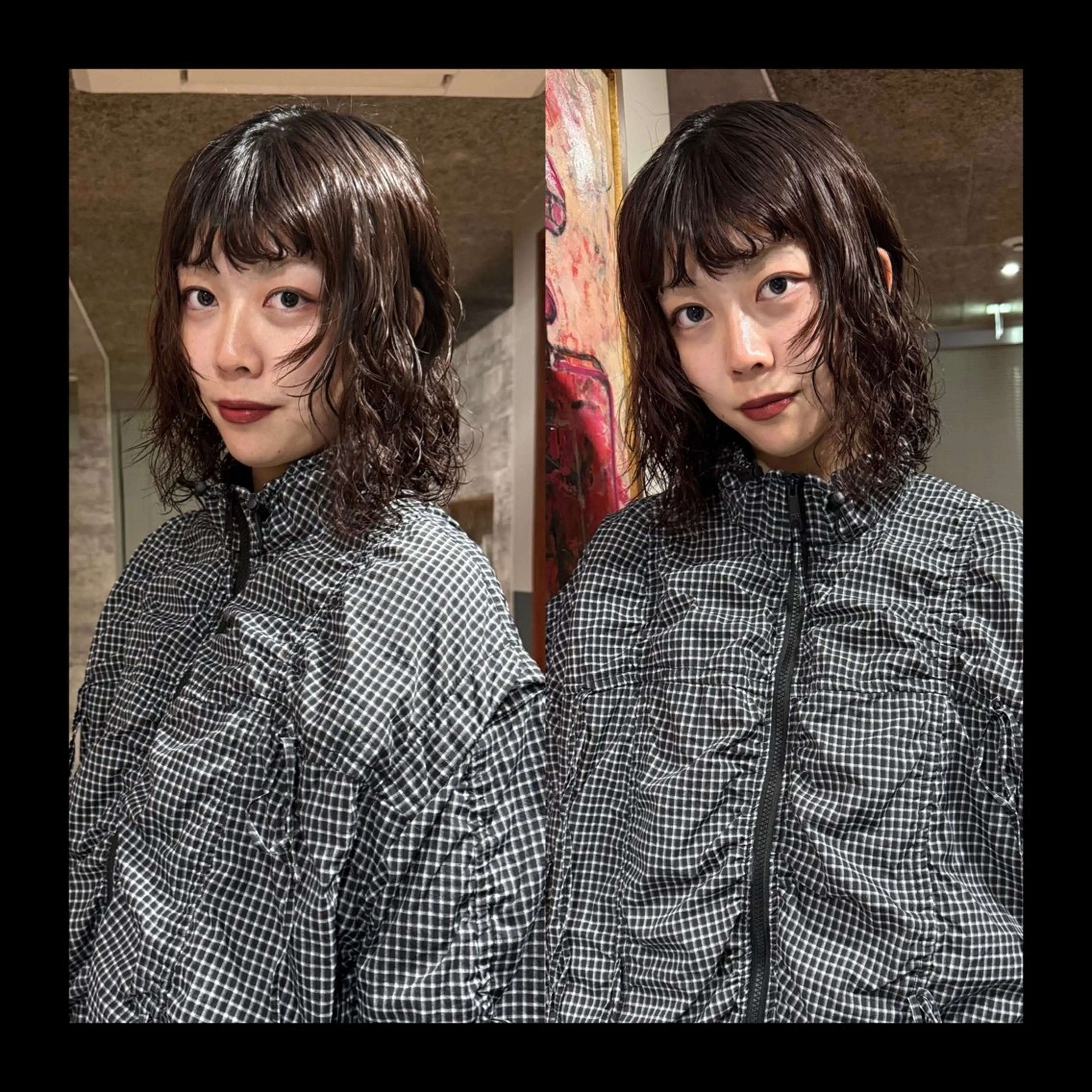 ミディアム カラー パーマ カット ヘアカラー パーマ トリートメント mai / linoah˚✧のヘアスタイル