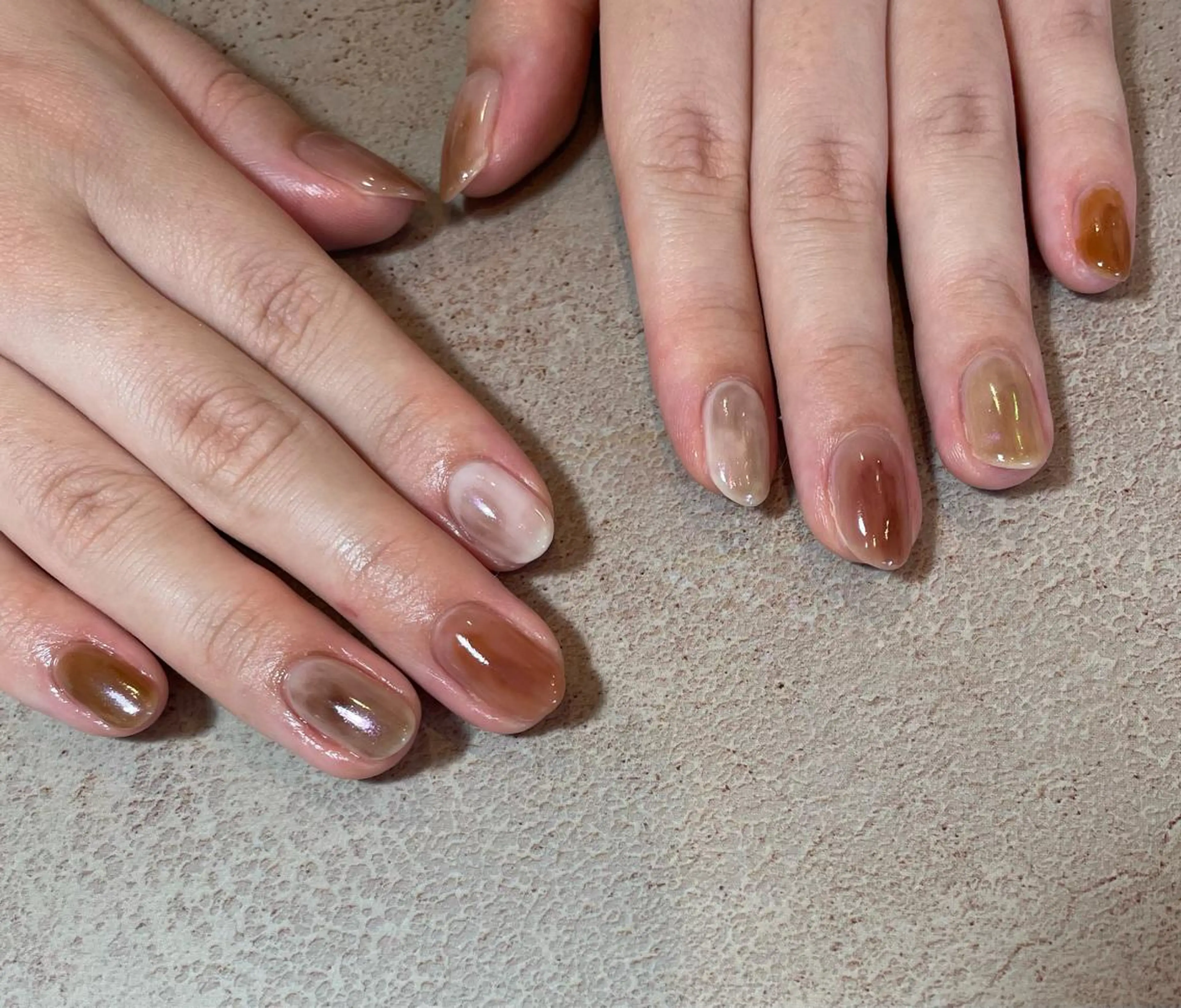 ⁑初回の方⁑ハンド、デザインL  ストーン・アート2時間まで。ケア・オフ込みの写真