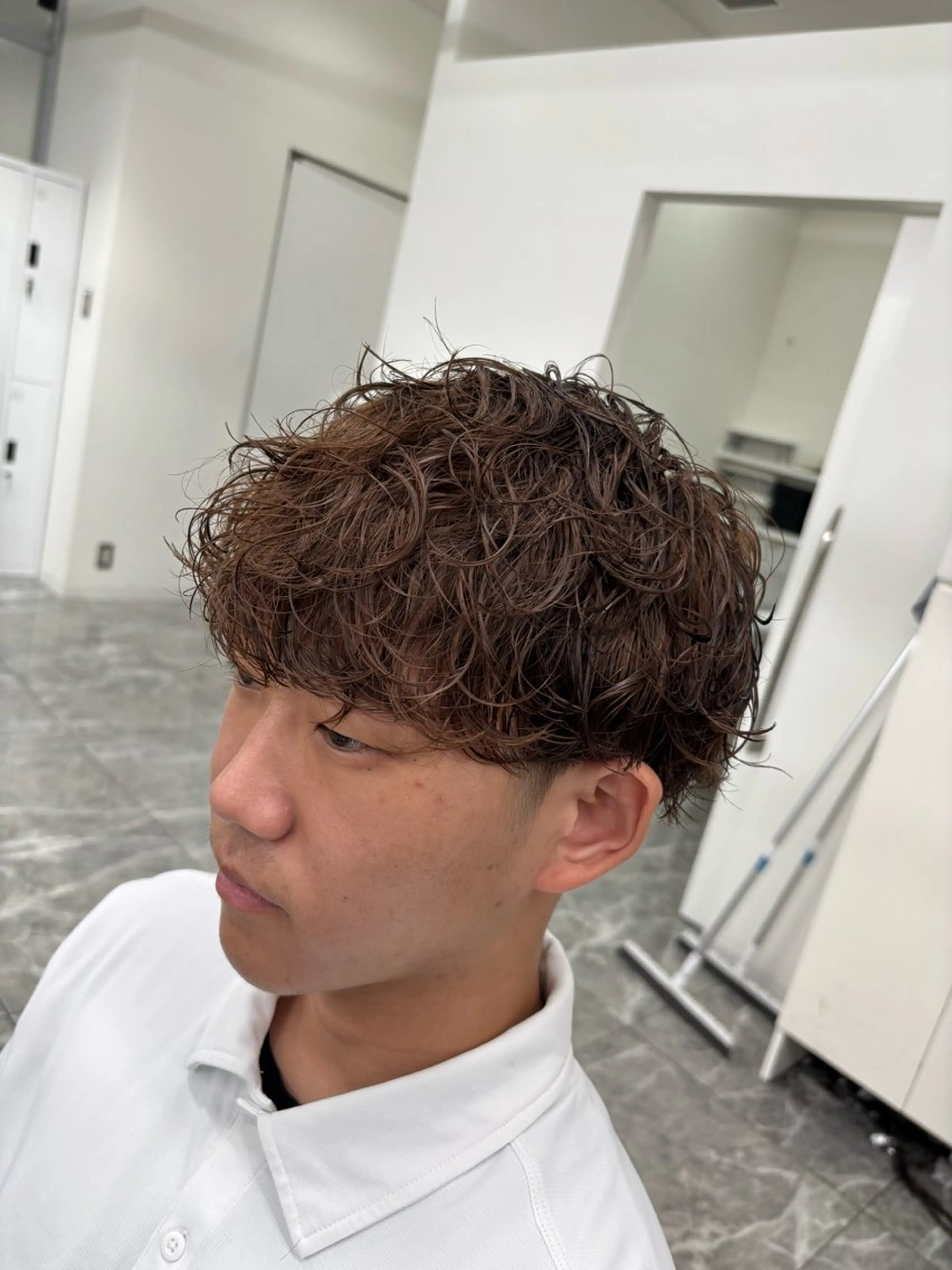 カラー パーマ メンズ カット パーマ メンズスタイリスト✨ 助川龍哉のヘアスタイル