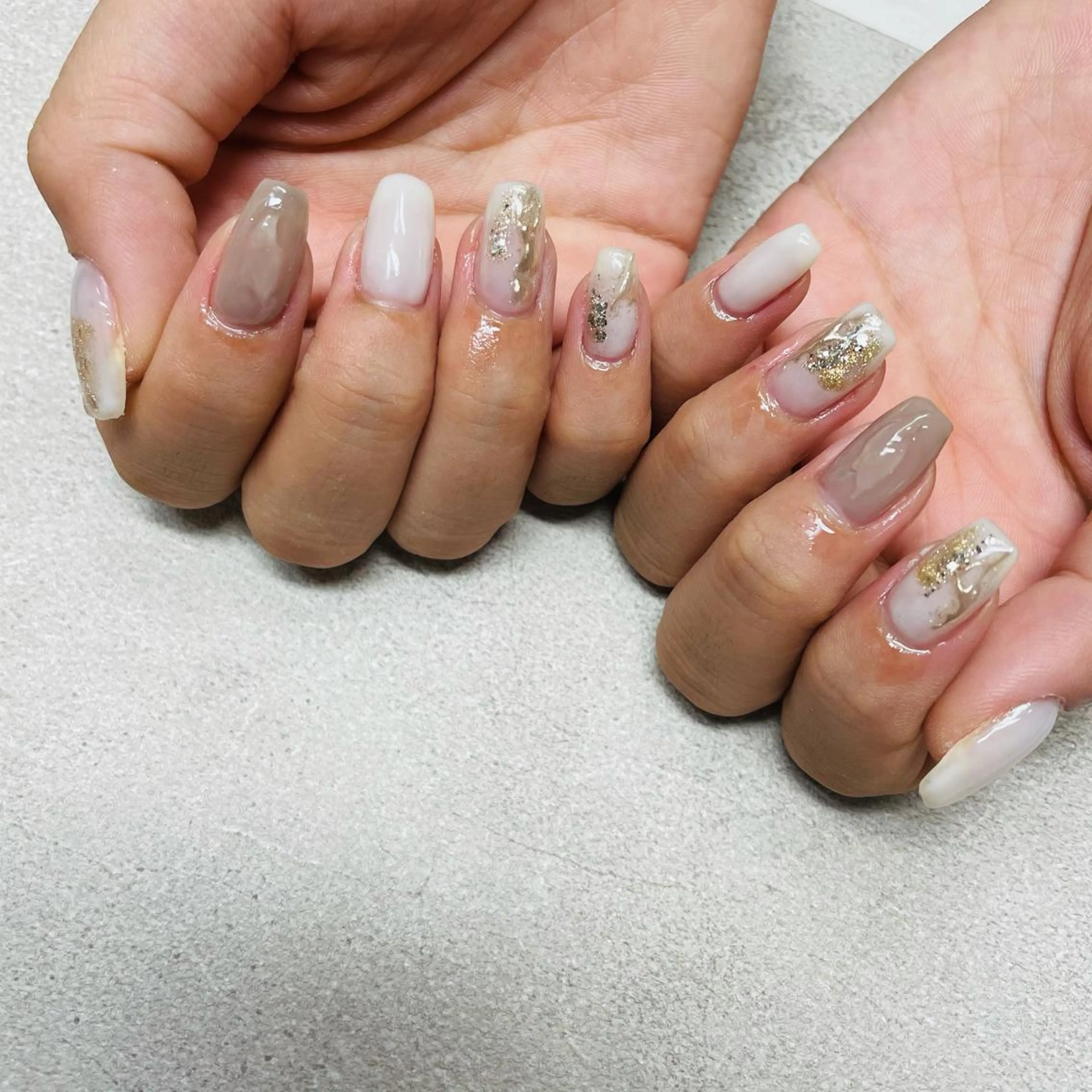 ネイル アートネイル フットネイル ジェルネイル ミラーネイル ニュアンスネイル ensowa✱laf NAILのネイルデザイン