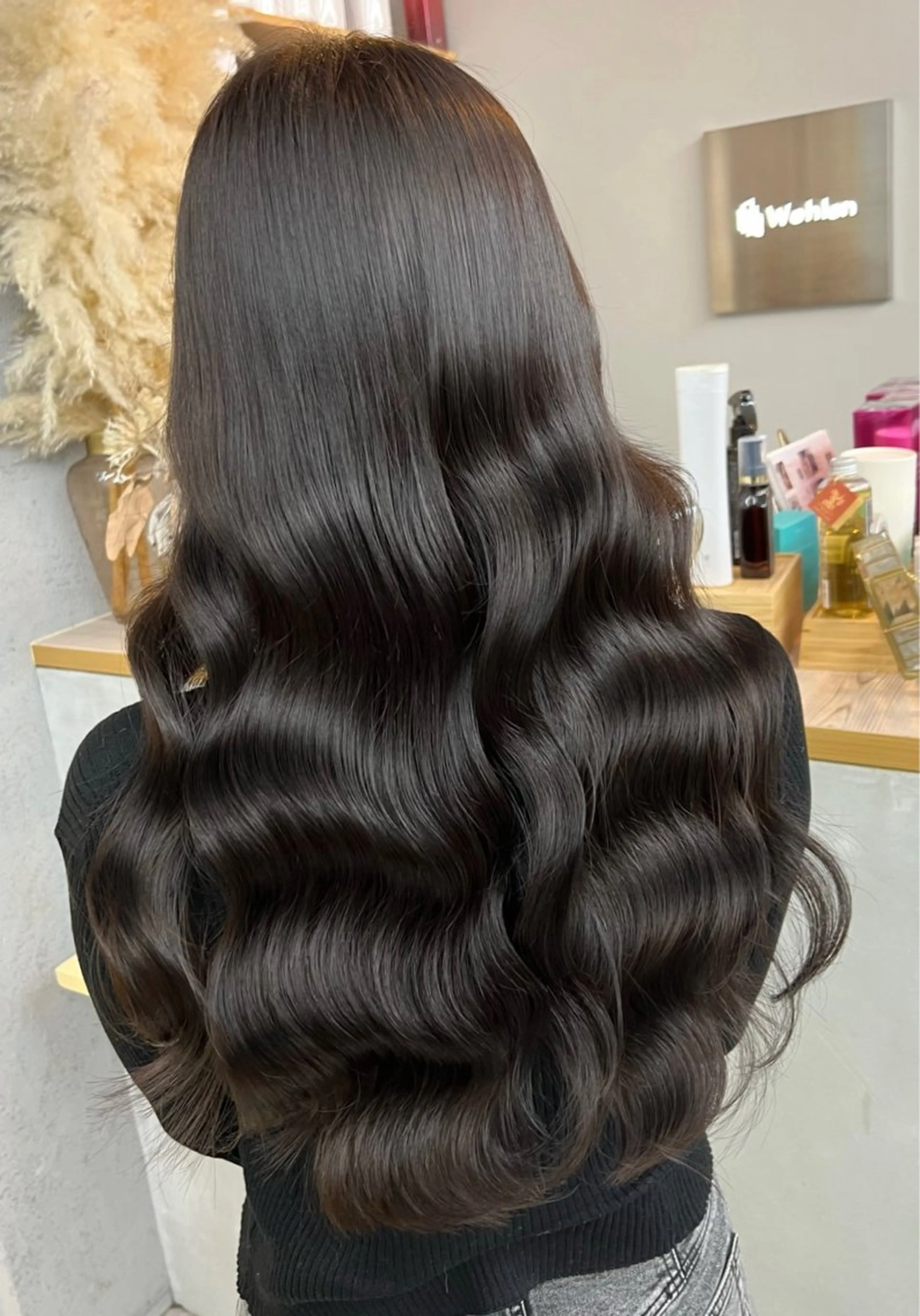 ロング カラー カット ヘアカラー トリートメント ヘアセット プル艶職人/ にしものヘアスタイル