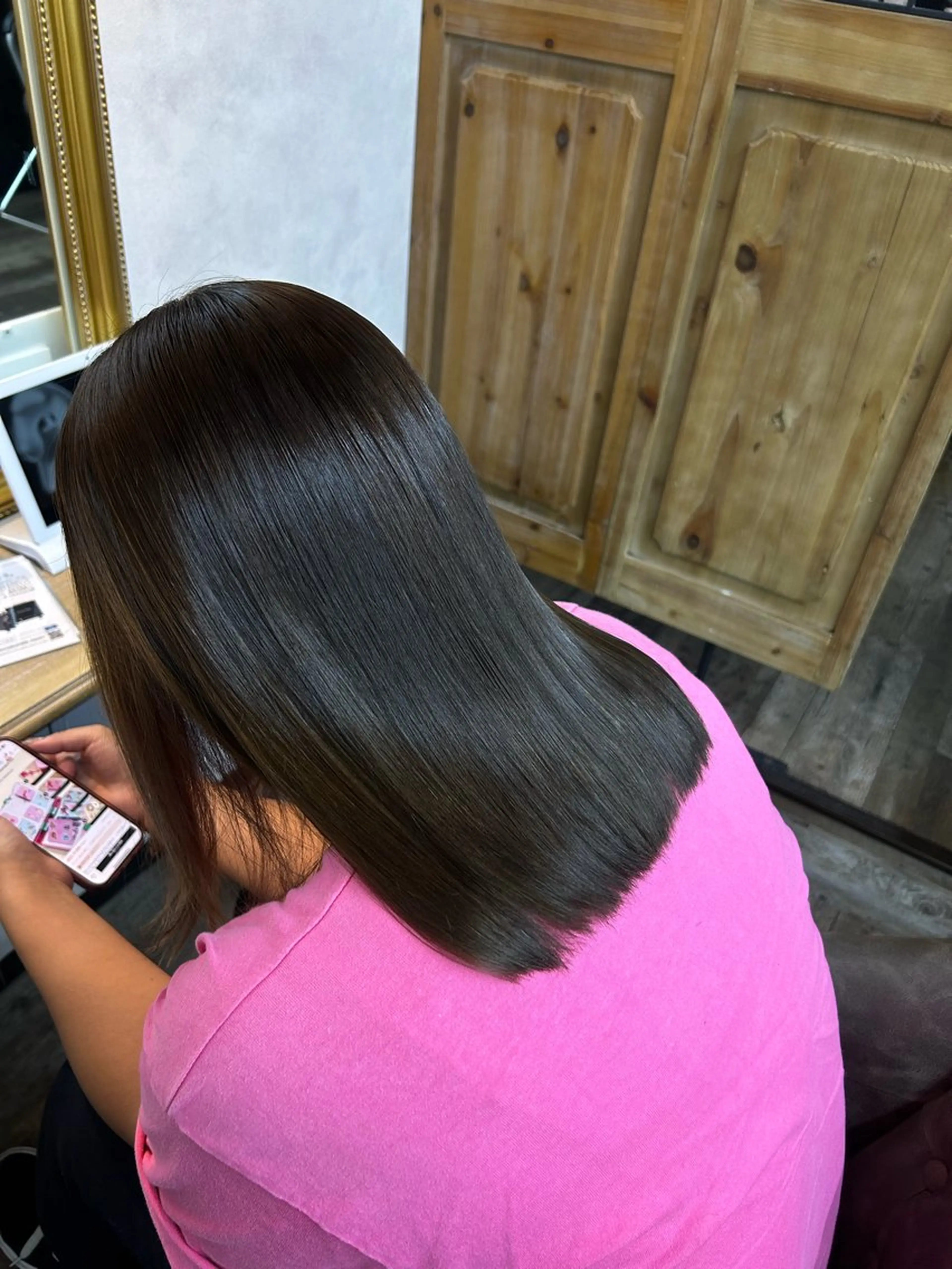 セミロング カラー 🌼髪質整形🧸 艶カラー🌼珠理のヘアスタイル