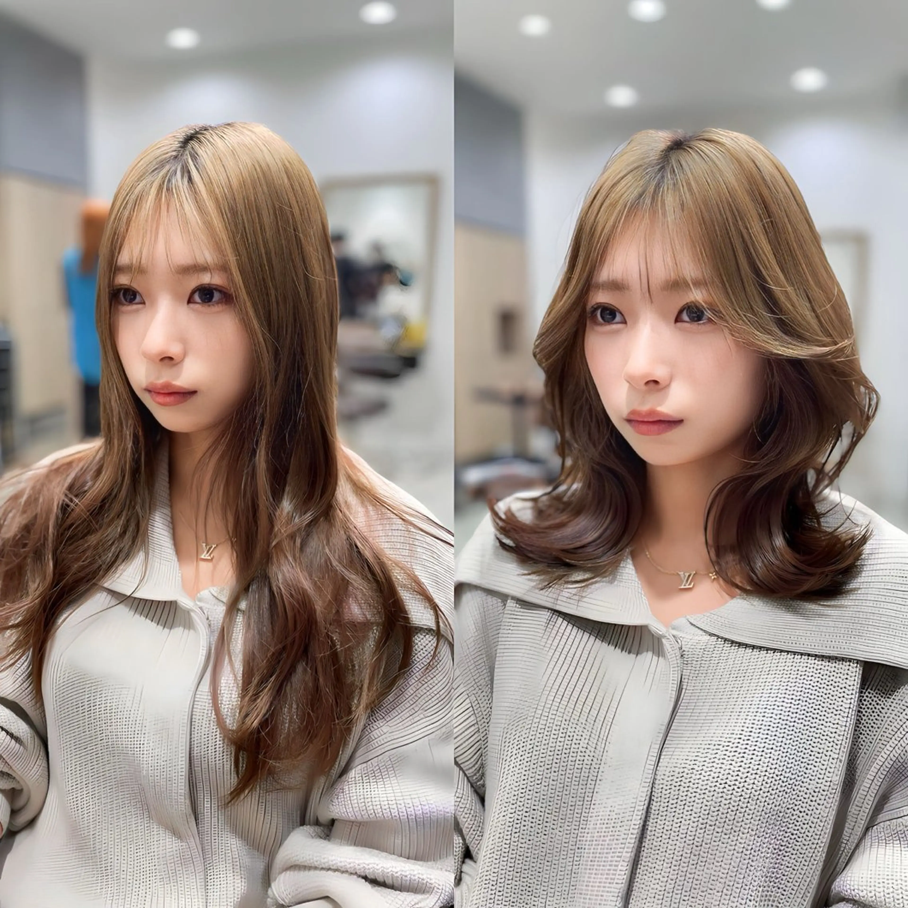 ミディアム 映える顔まわり/前髪 特化 💗 ユキマのヘアスタイル