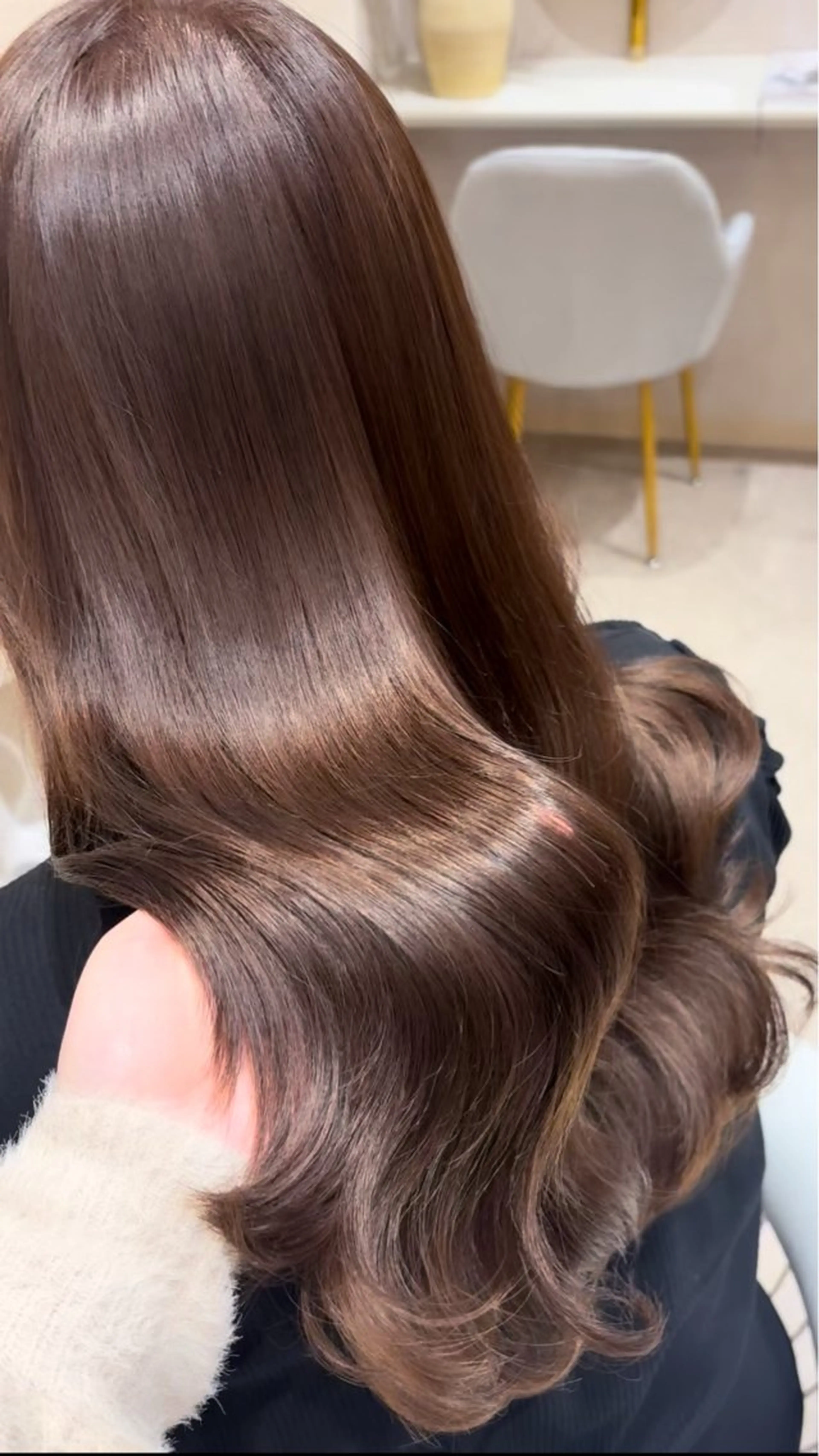 🌸【ご好評につき通常メニュー化】🌸カット+質感再整カラー+髪質改善5stepトリートメント🧸🌸の写真