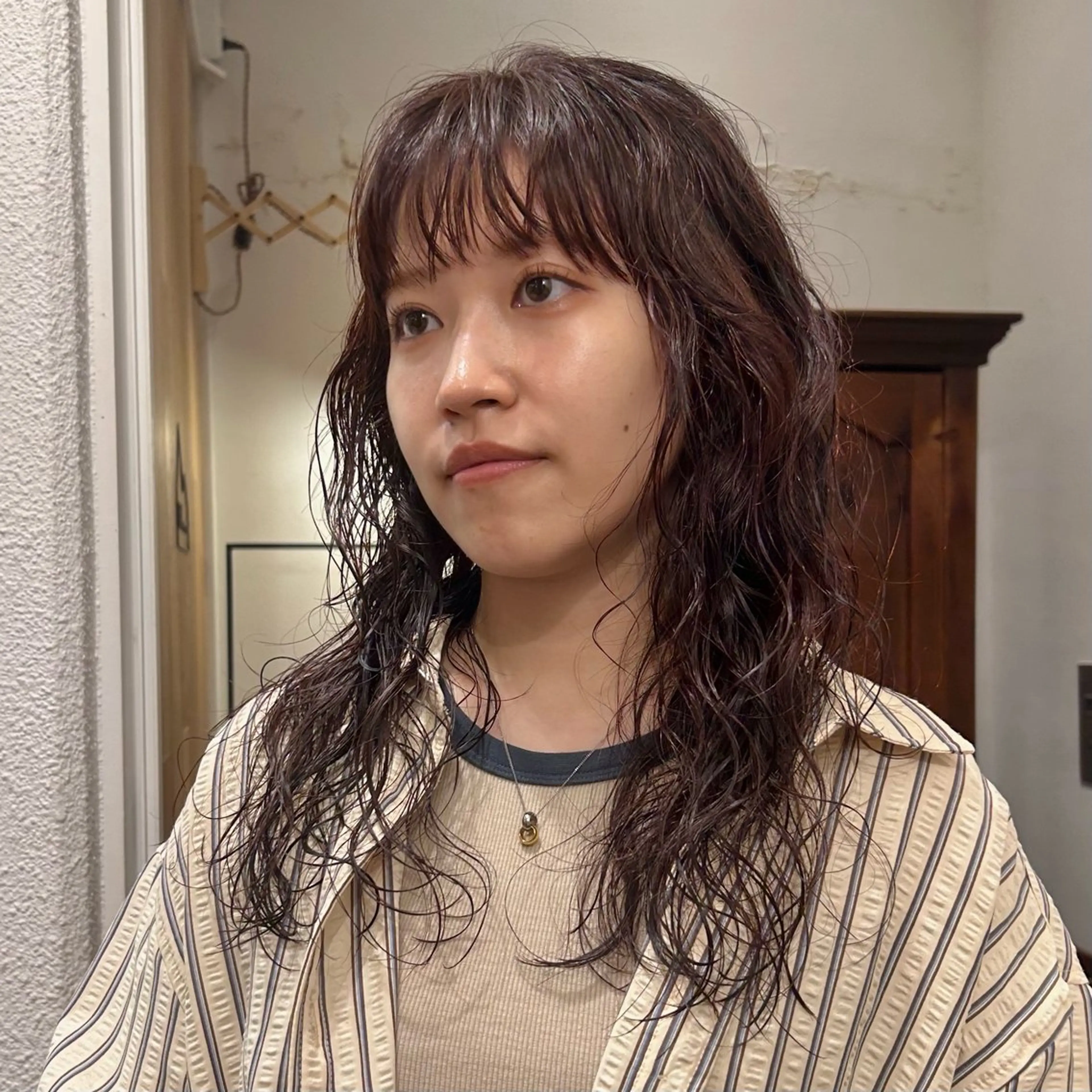 セミロング カラー パーマ セミロングパーマ ニュアンスパーマ 🌿ボブ パーマ高橋啓太🌿のヘアスタイル