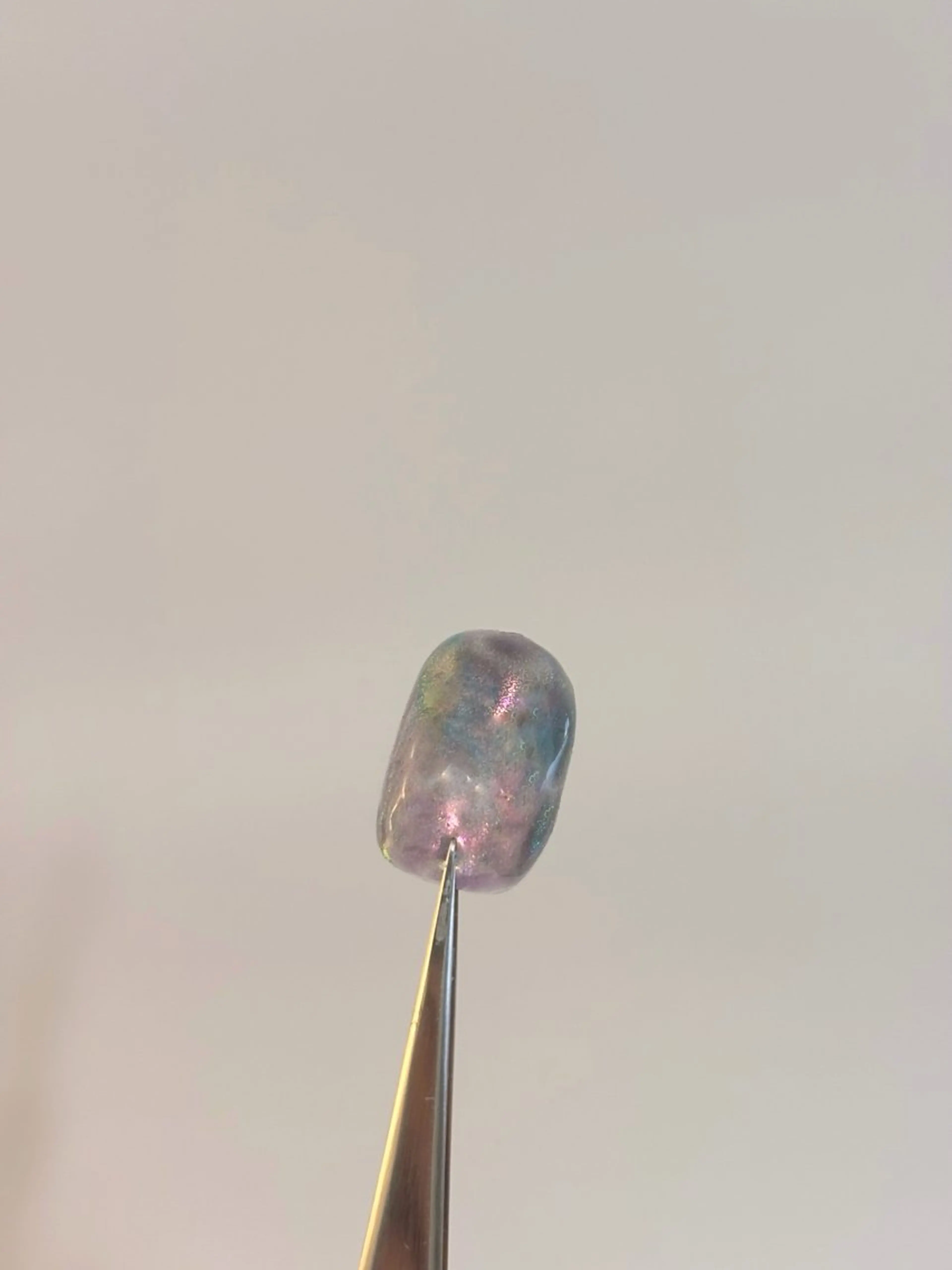 ネイル ブルー パープル ハンドネイル Elio 国泰寺のネイルデザイン