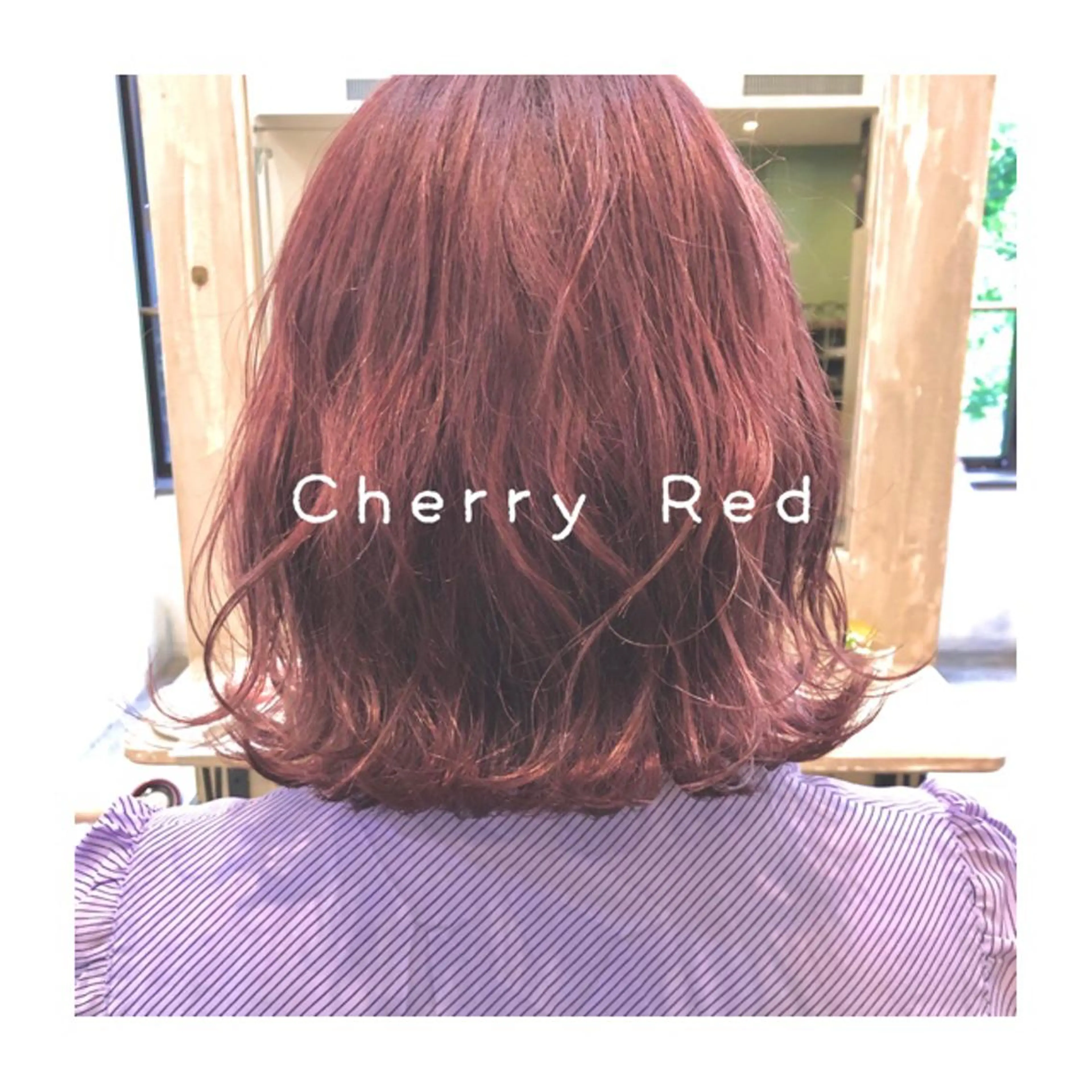 ミディアム カラー パーマ ヘアアレンジ ゆさこのか ダブルカラー／縮毛のヘアスタイル