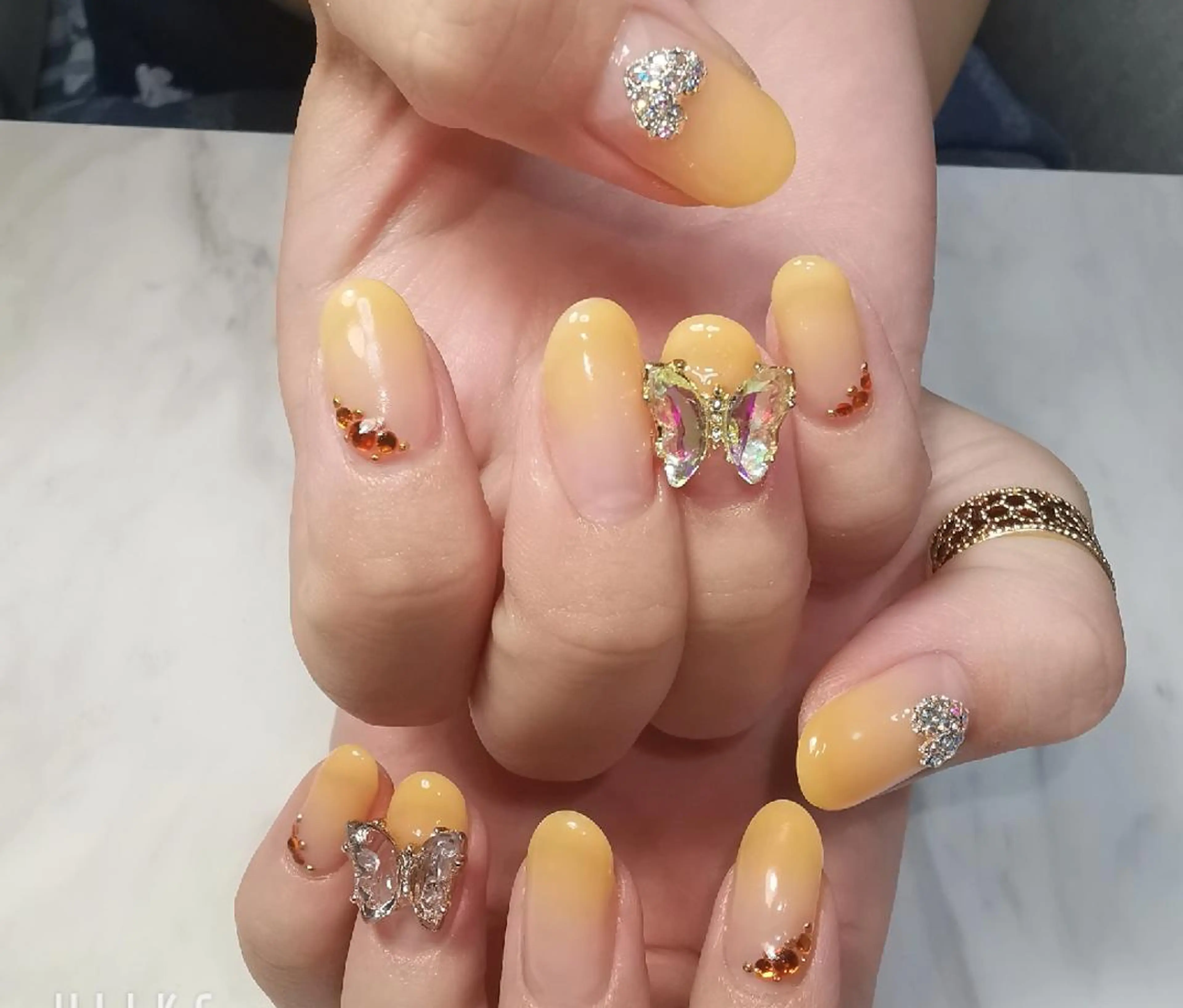 ネイル ハート ハンドネイル reve あやののネイルデザイン