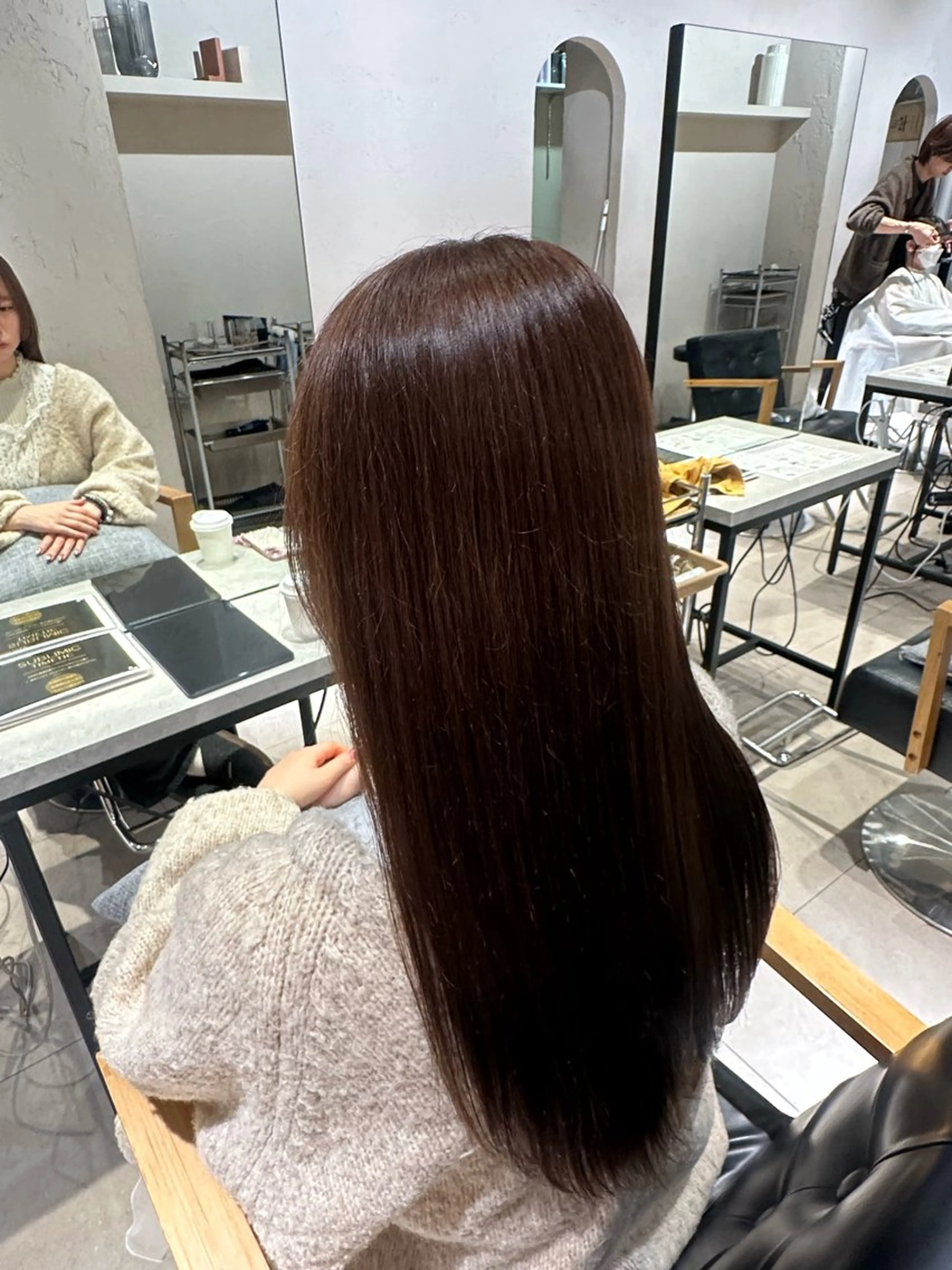 セミロング ラベンダーブラウン Unami/新宿 TSUKIのヘアスタイル