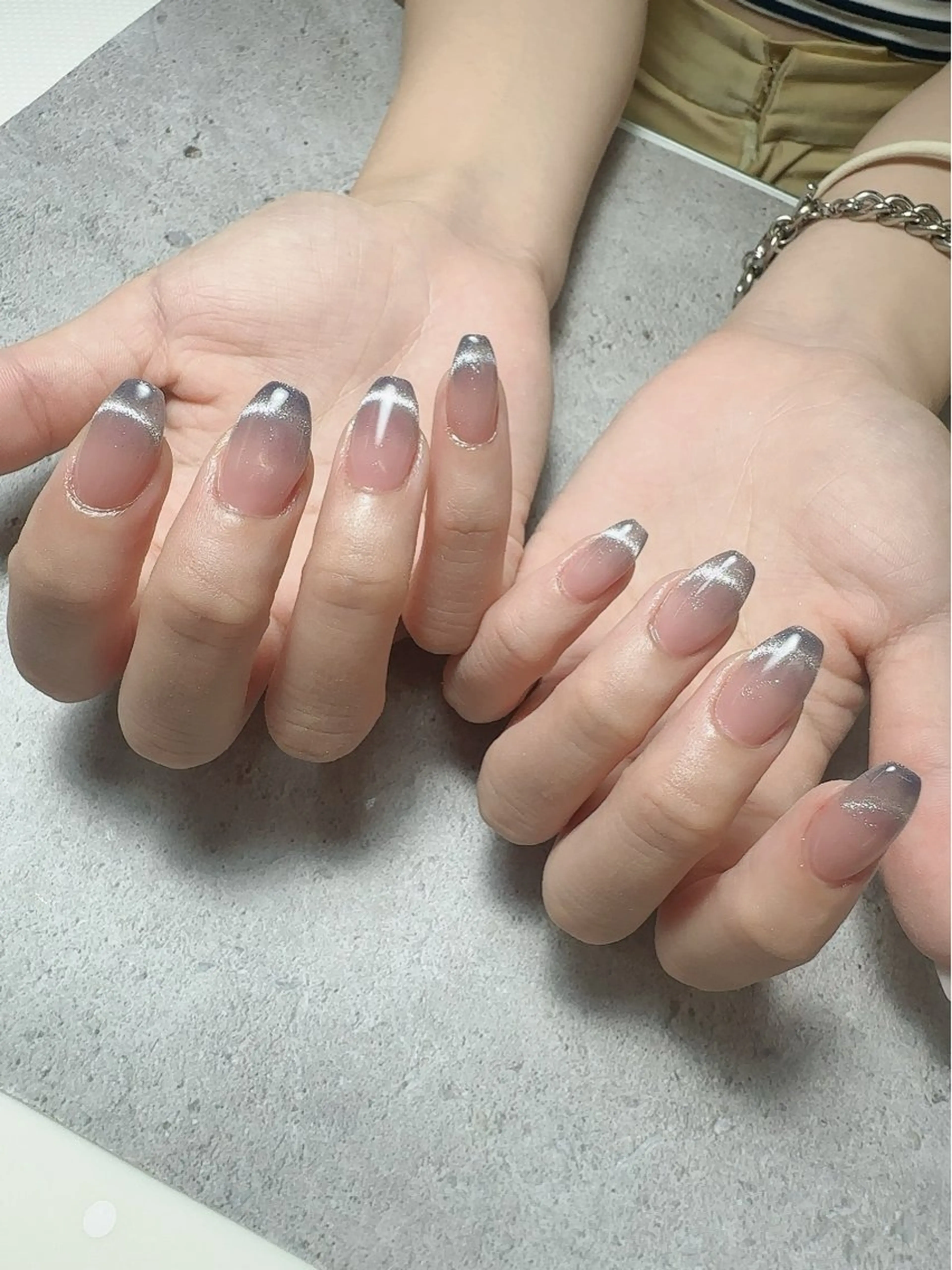 ネイル アートネイル 入学式 ハート マグネットネイル 持ち込み ハンドネイル Nailsalon Mimiy..♡のネイルデザイン