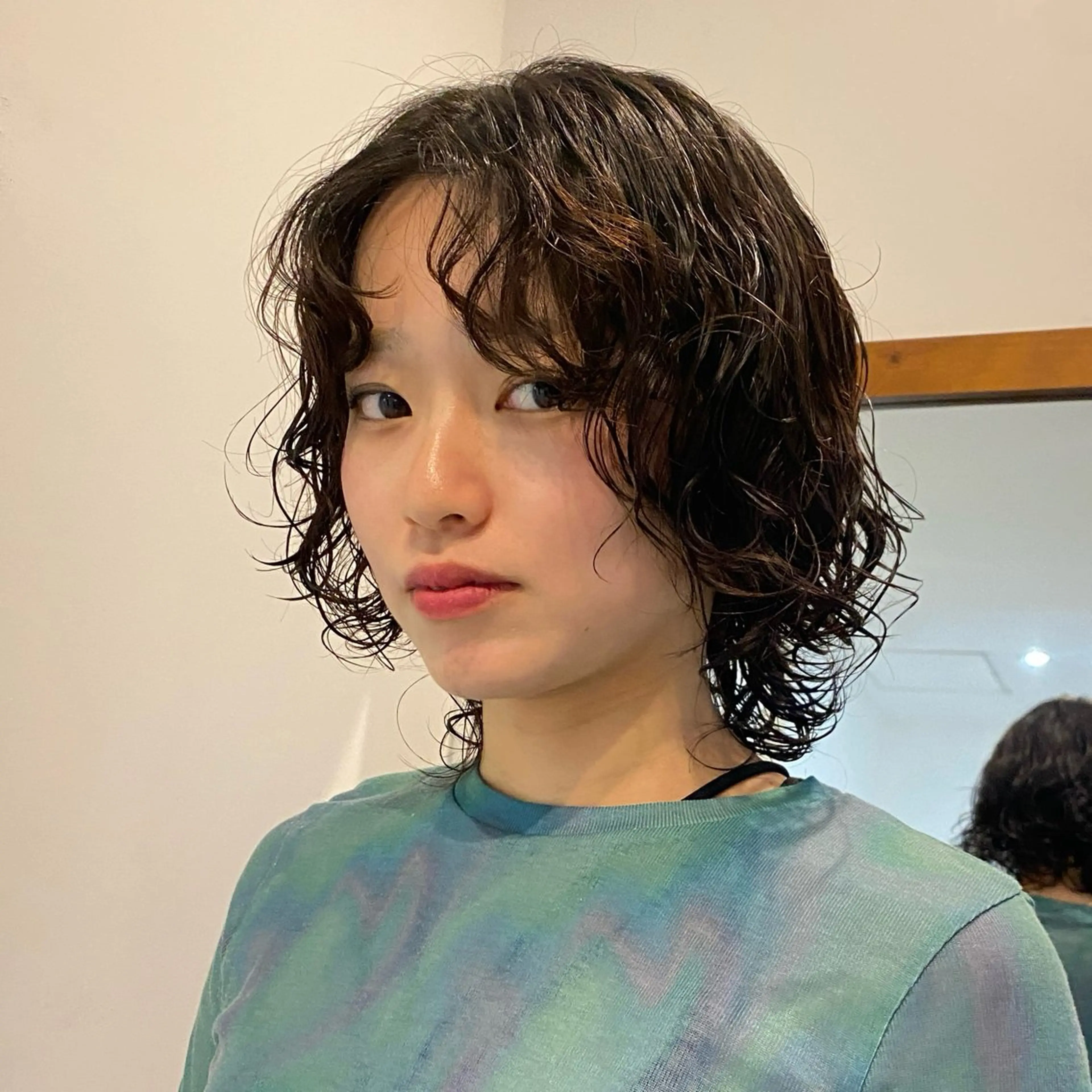 ミディアム パーマ ササキ モモカ🦙💫のヘアスタイル