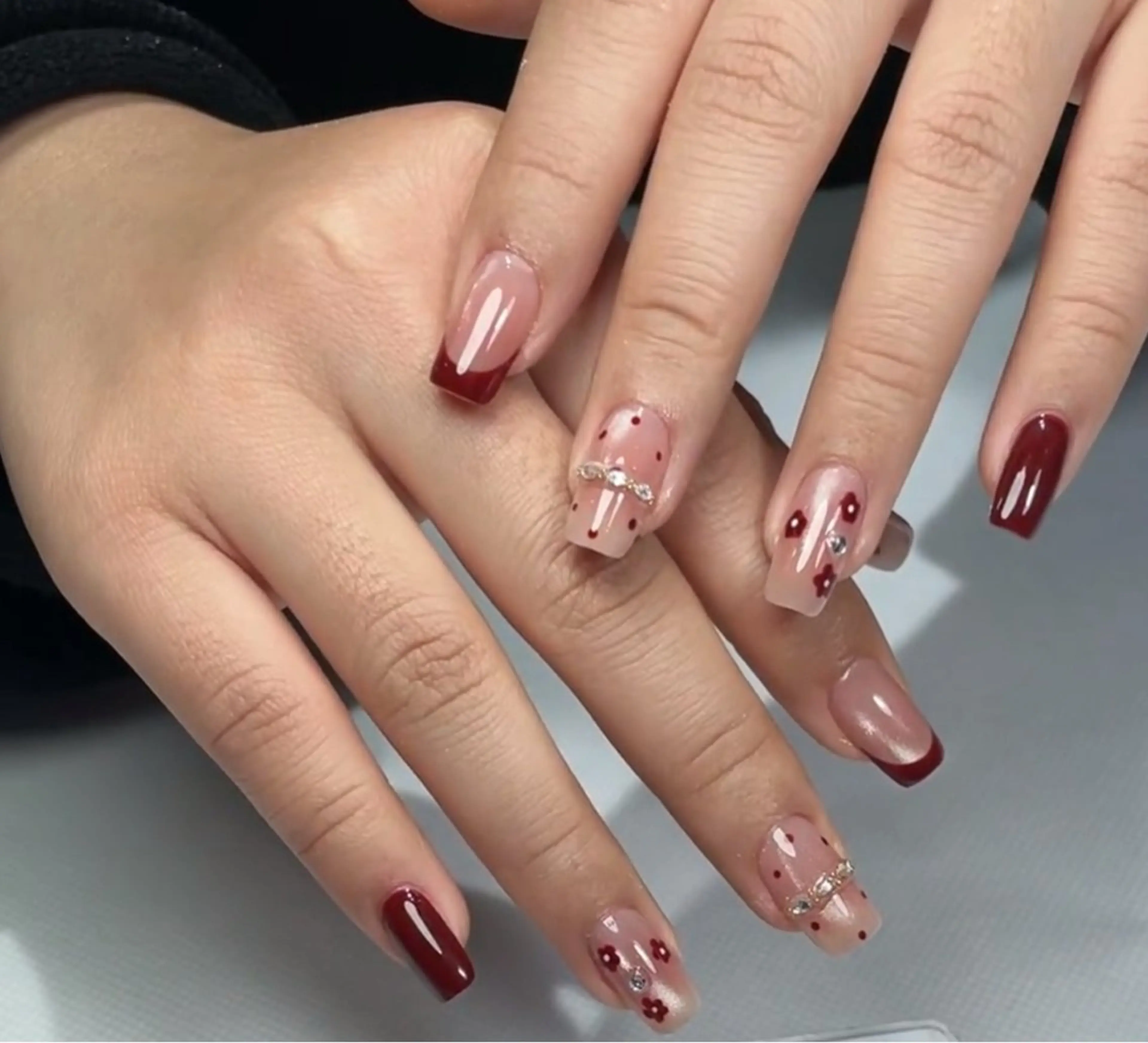 ネイル アートネイル 韓国ネイル 持ち込み ニュアンスネイル ワンカラーネイル イブ ネイリのネイルデザイン