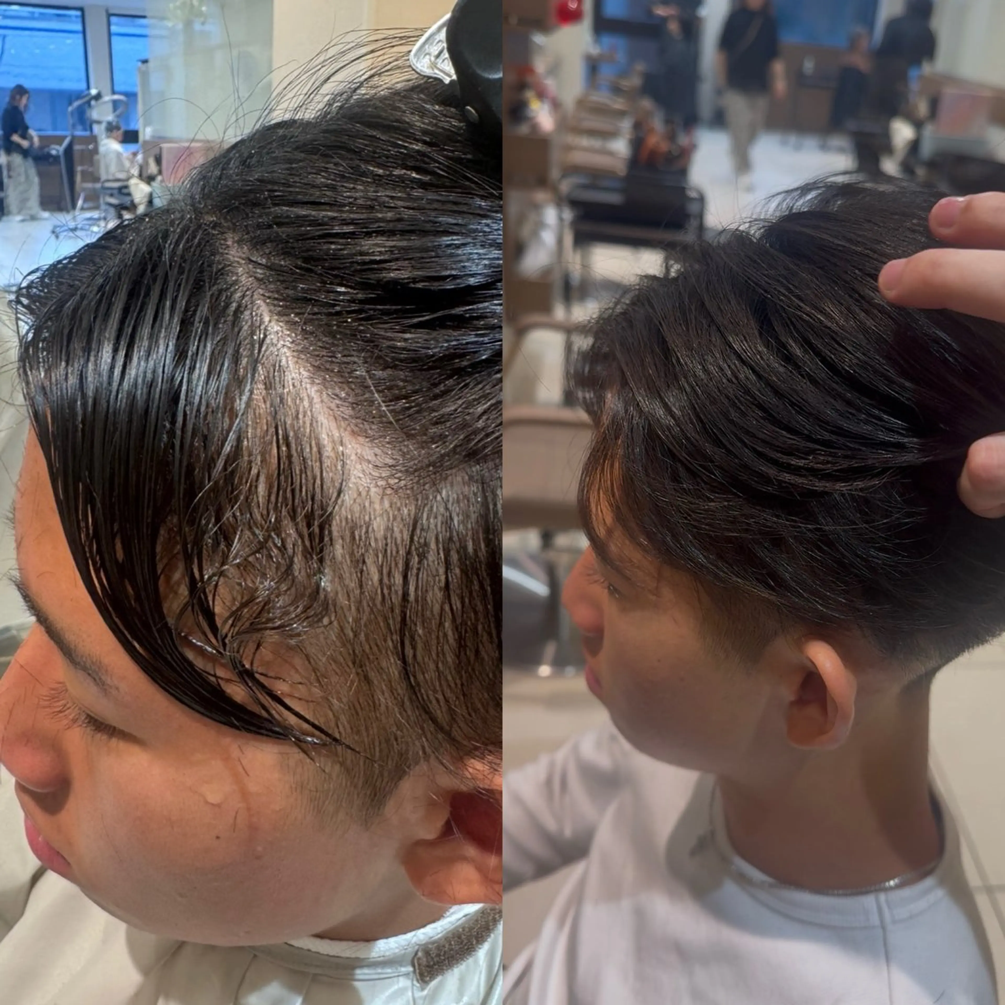 ショート メンズ カット 縮毛矯正 メンズ専門🔥女性の モデル受付中！/陸翔のヘアスタイル