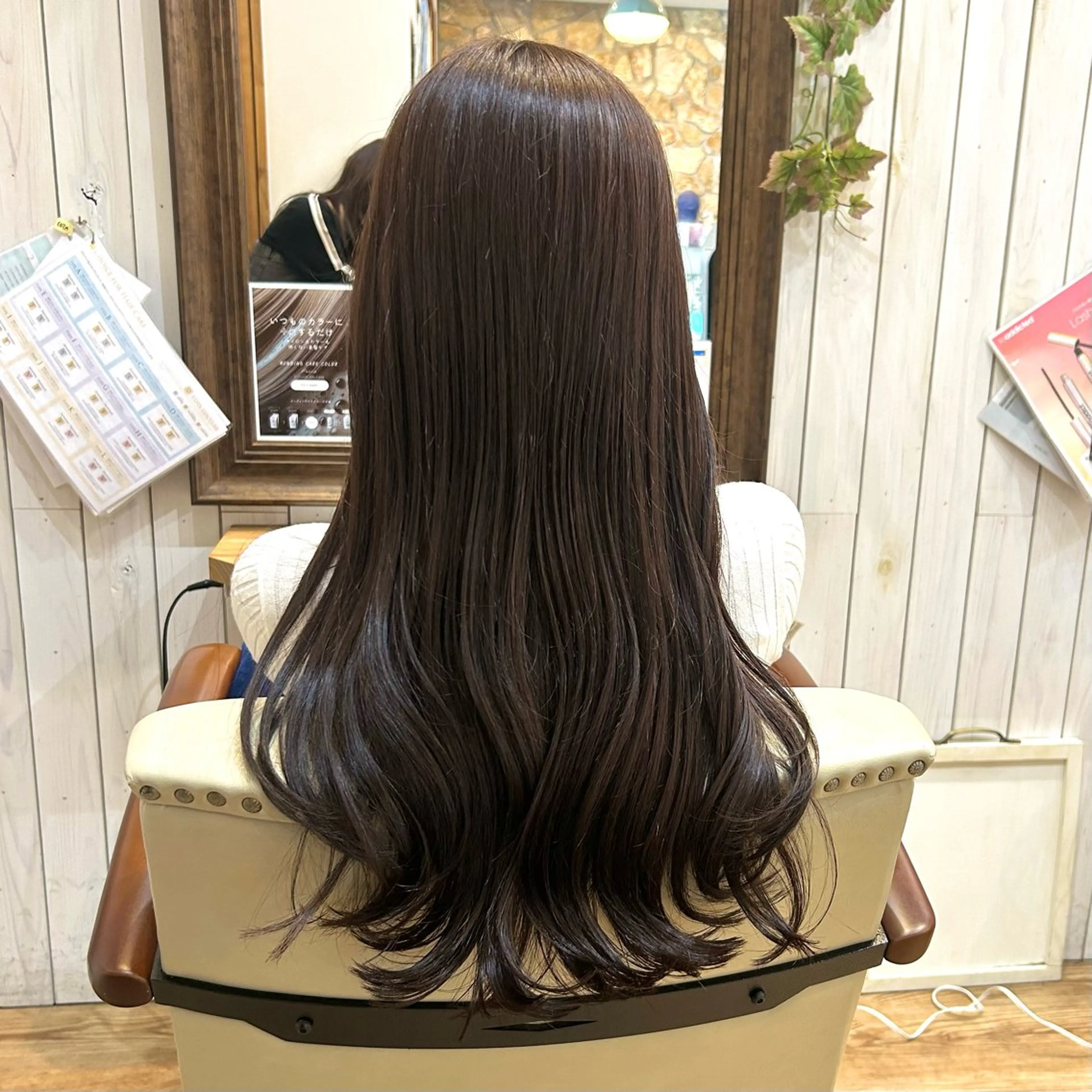 ロング カット ヘアカラー 🦋韓国風レイヤー 🦋AYANE⁎⁺˳のヘアスタイル