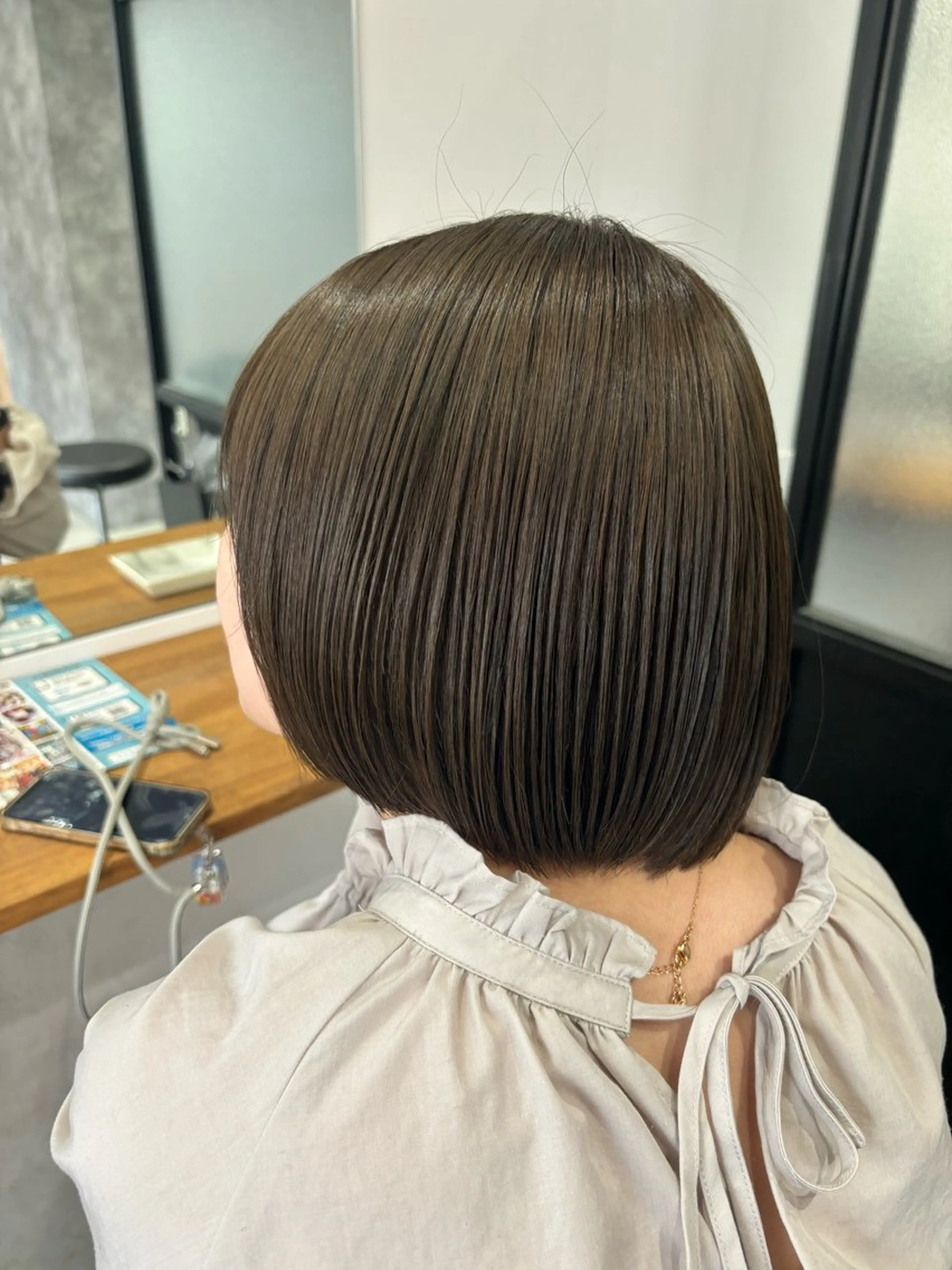ロング カラー ヘアアレンジ グレージュ オリーブグレージュ オリーブグレー 川崎のカラー職人🥣 kentaのヘアスタイル