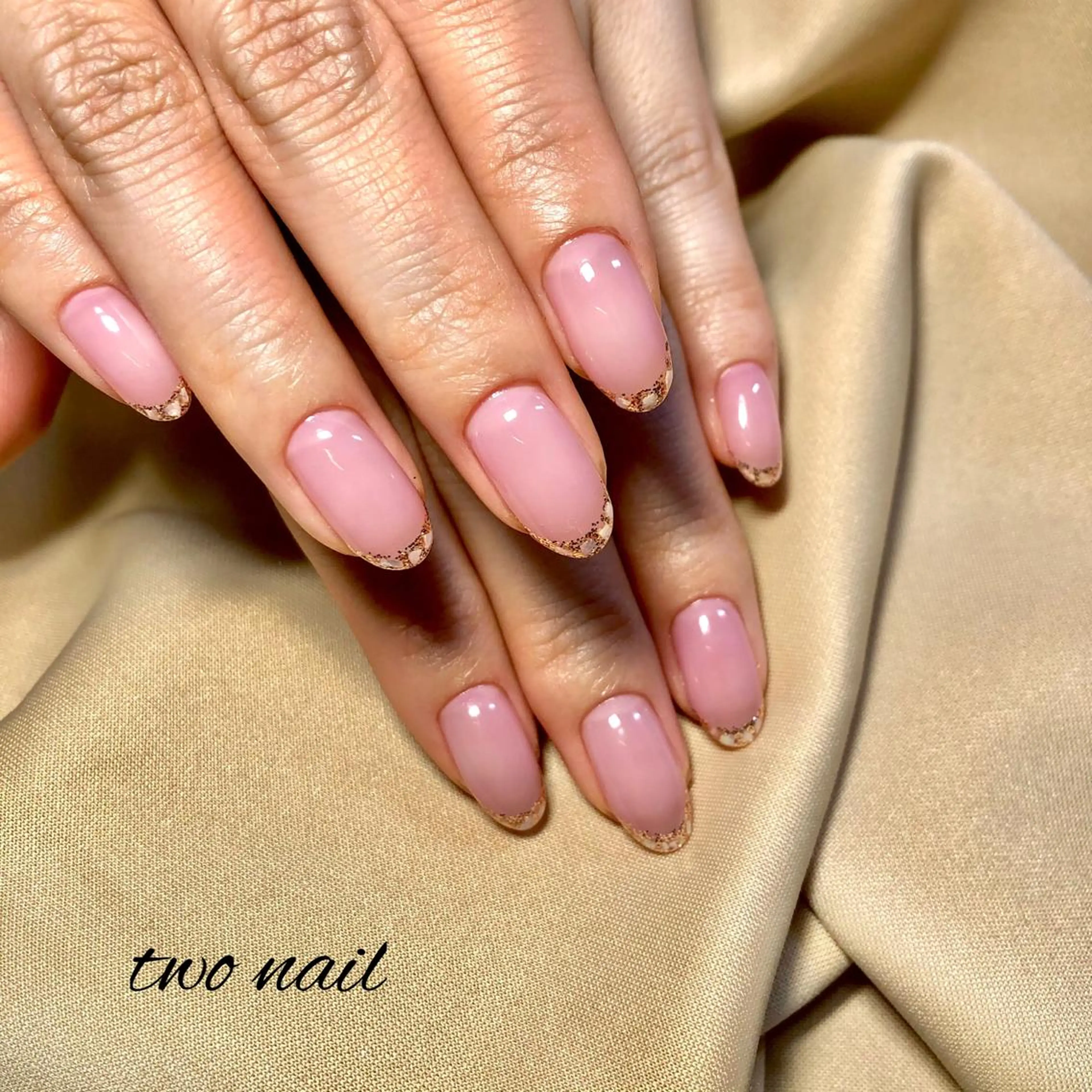 ネイル アートネイル フットネイル ハート ニュアンスネイル ホワイト two nailのネイルデザイン