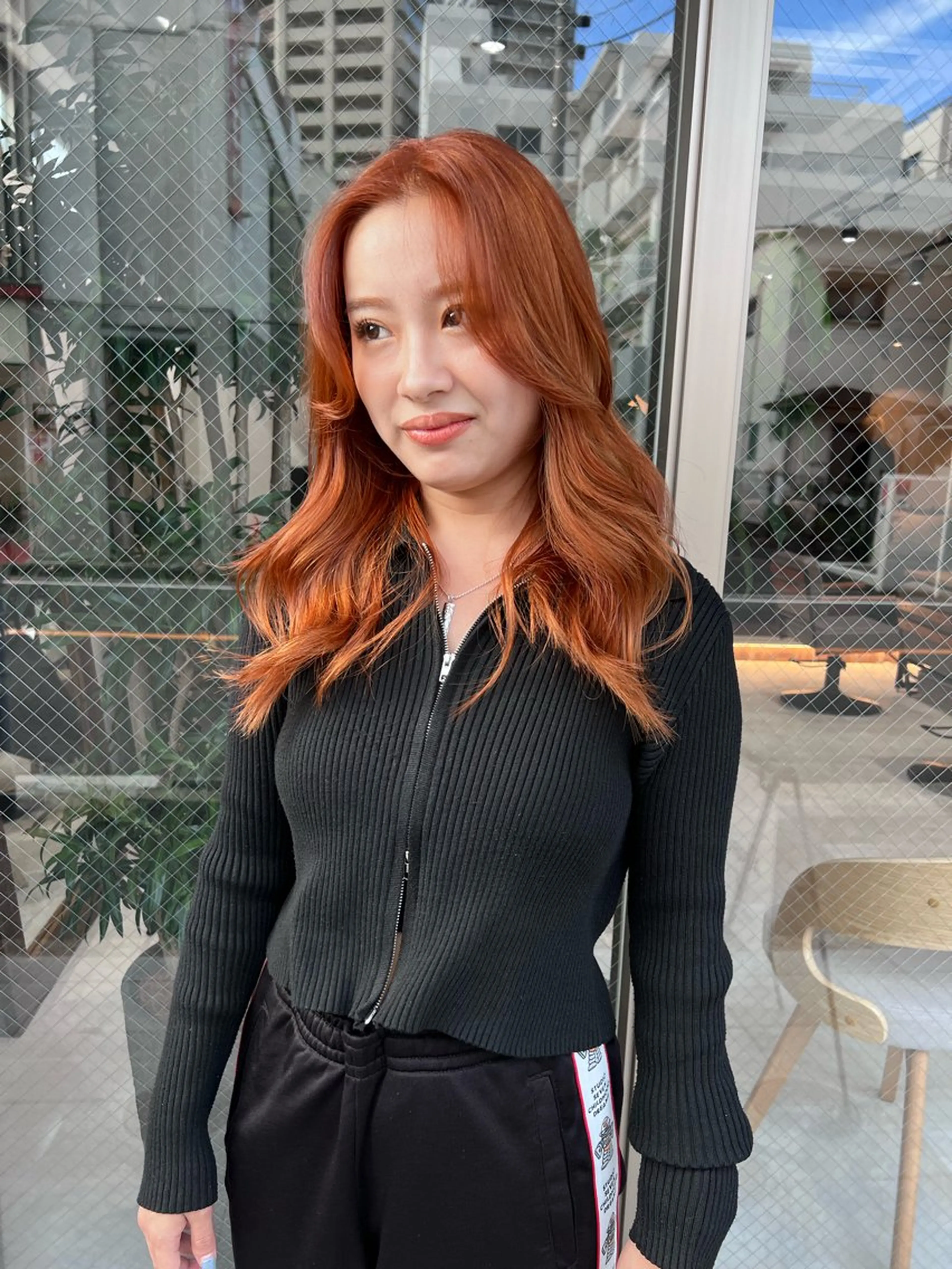 セミロング カラー ブリーチ ヘアカラー トリートメント ヘアセット 🌟小顔カット🌟 レイヤーカットボブのヘアスタイル