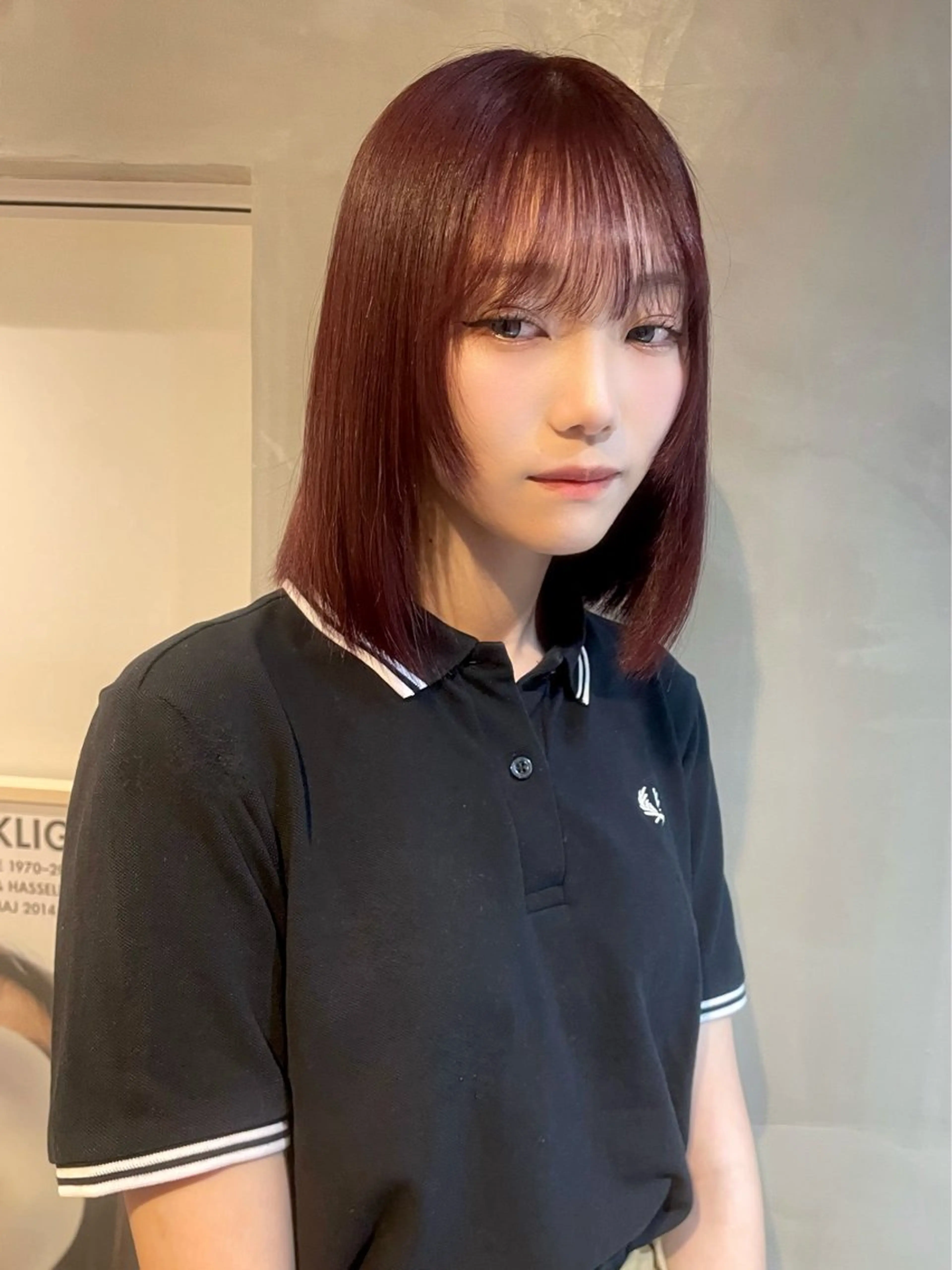 セミロング カラー カット ヘアカラー トリートメント カノン/透明感カラー /酸性ストレートのヘアスタイル