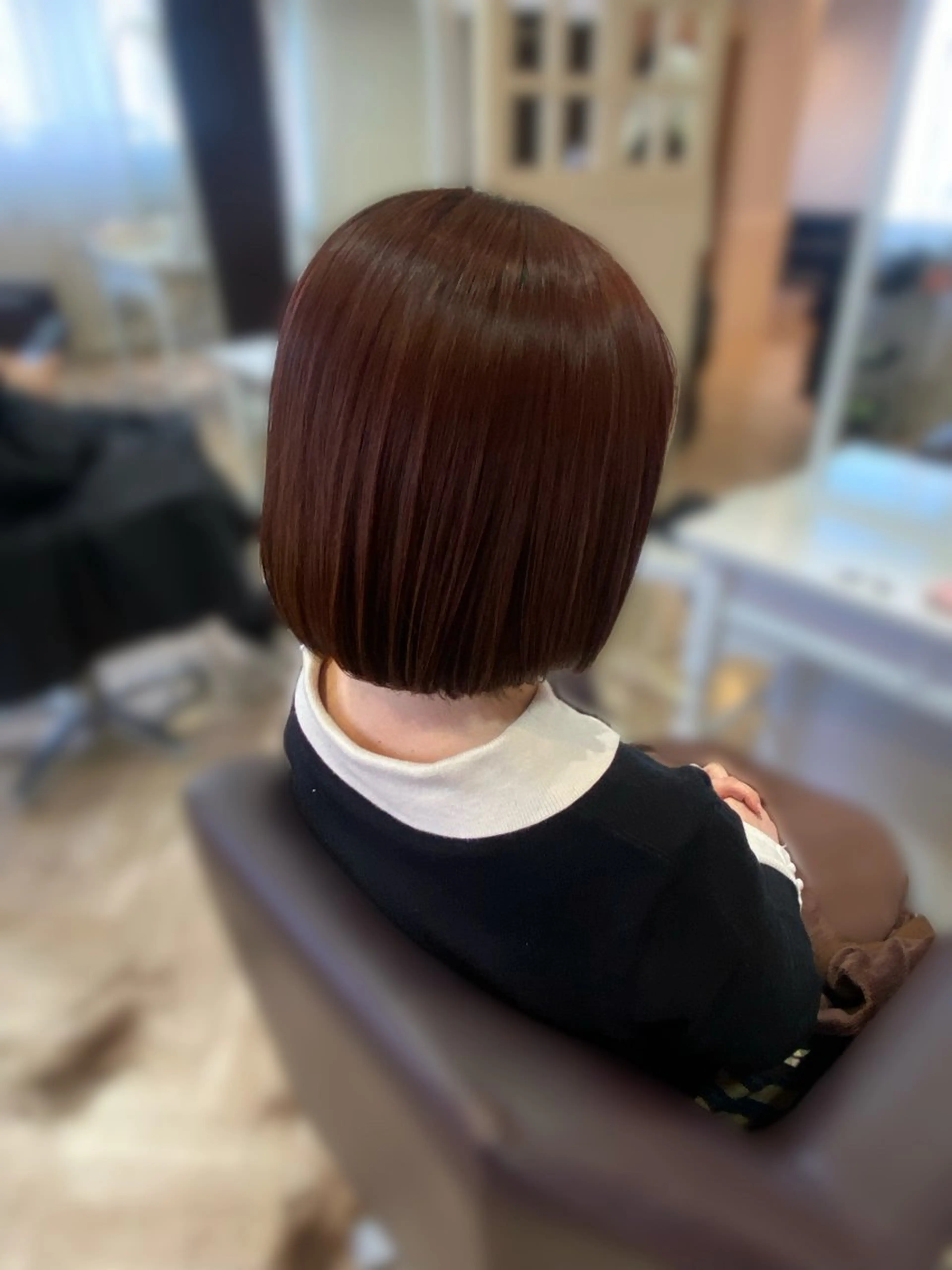 ミディアム カラー ブラウンカラー ピンクカラー ピンクブラウン カット ヘアカラー Reginavita栄店 【レジナヴィータ】所属・鈴木 二依奈のヘアスタイル