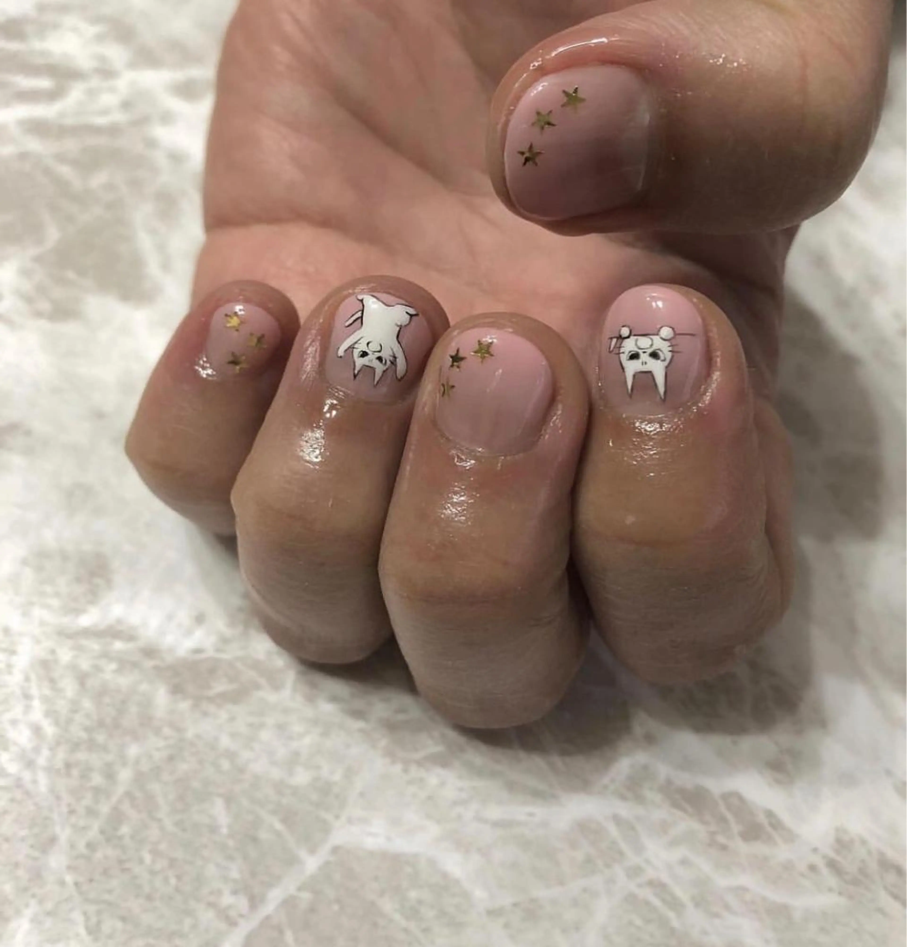 ネイル パラあり！フィルイン 美フォルムのネイルデザイン